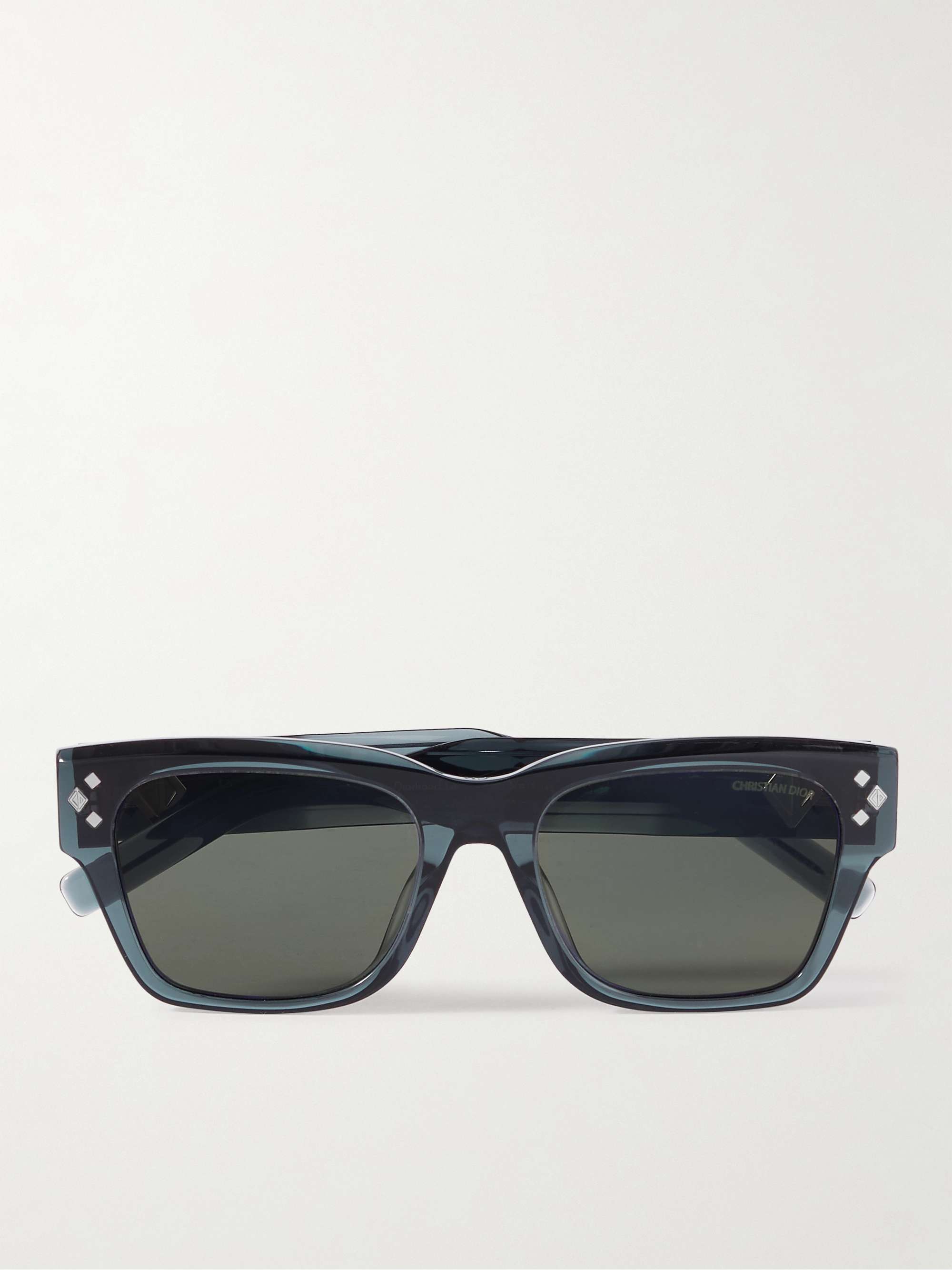 CD Diamond S2I Black Rectangular Sunglasses