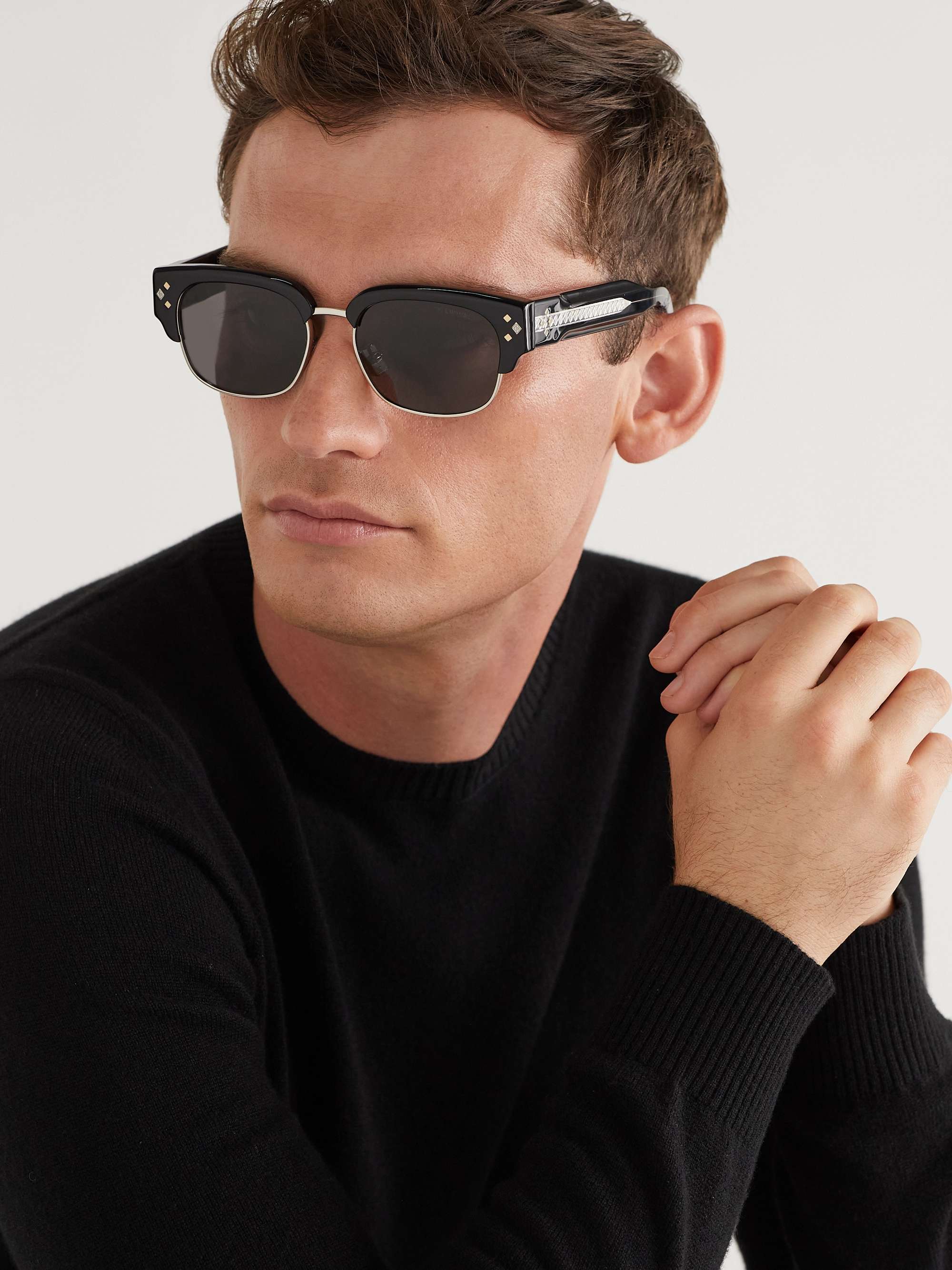 Dior Men's CD Diamond Pilot Sunglasses