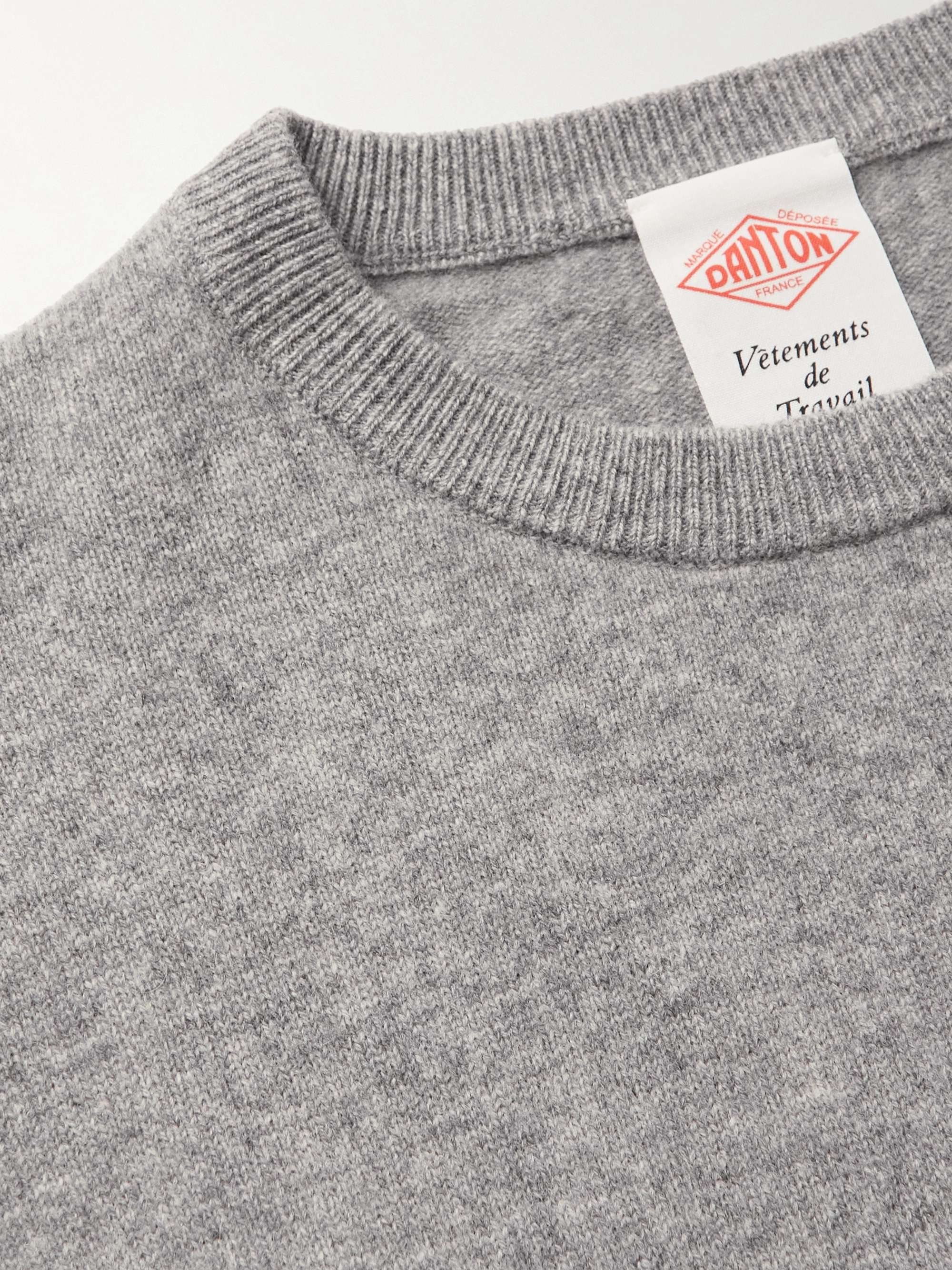 DANTON Logo-Appliquéd Wool Sweater