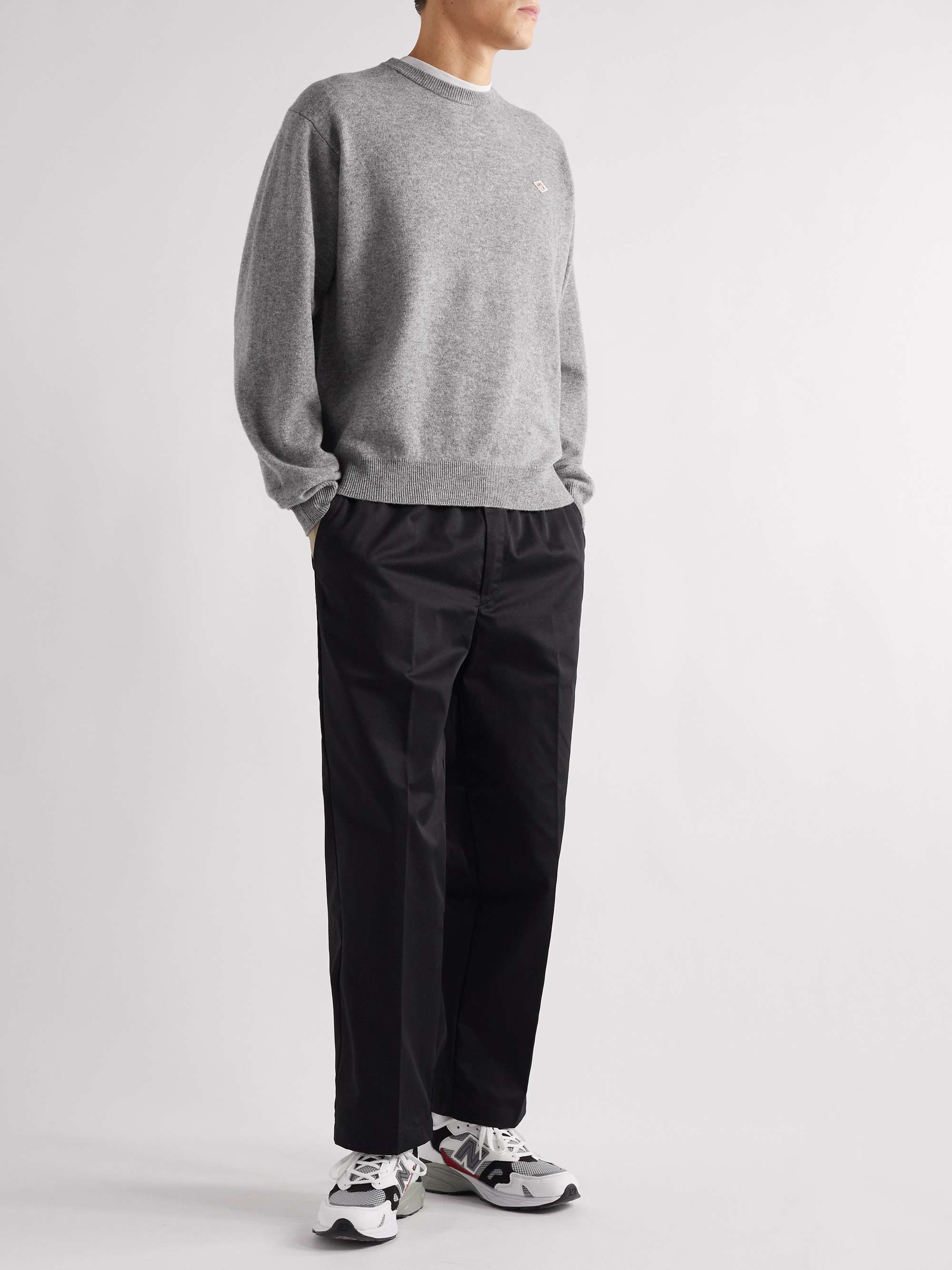 DANTON Logo-Appliquéd Wool Sweater