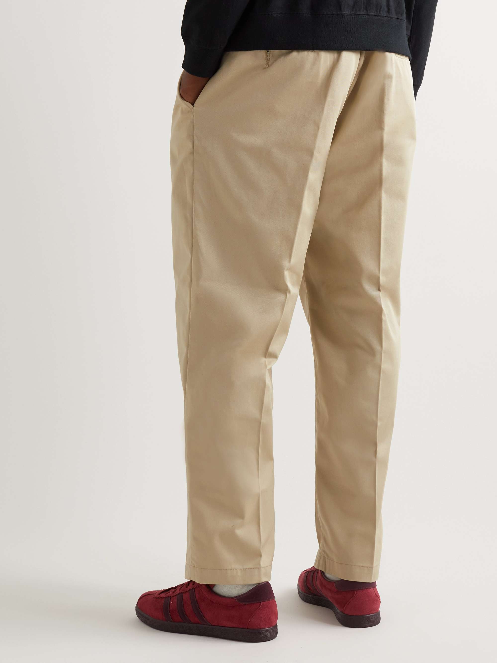 DANTON Straight-Leg Pleated Twill Trousers for Men | MR PORTER