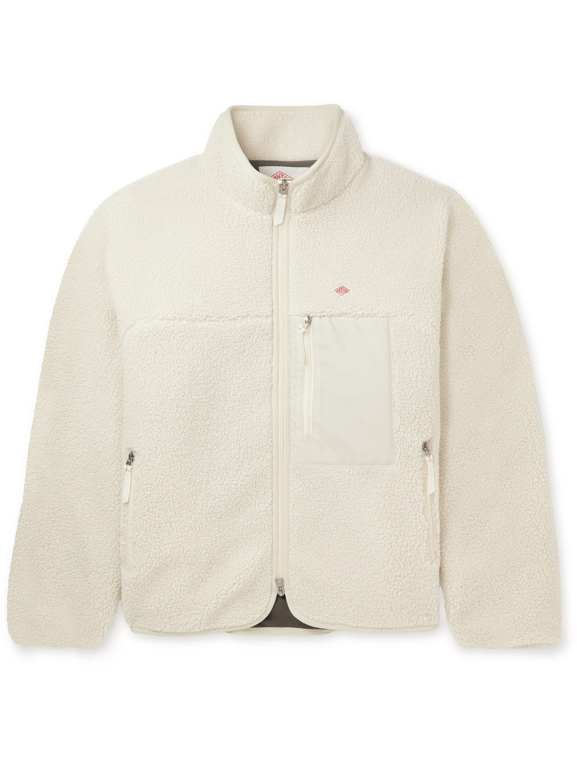 DANTON LOGO-APPLIQUÉD FLEECE AND SHELL JACKET