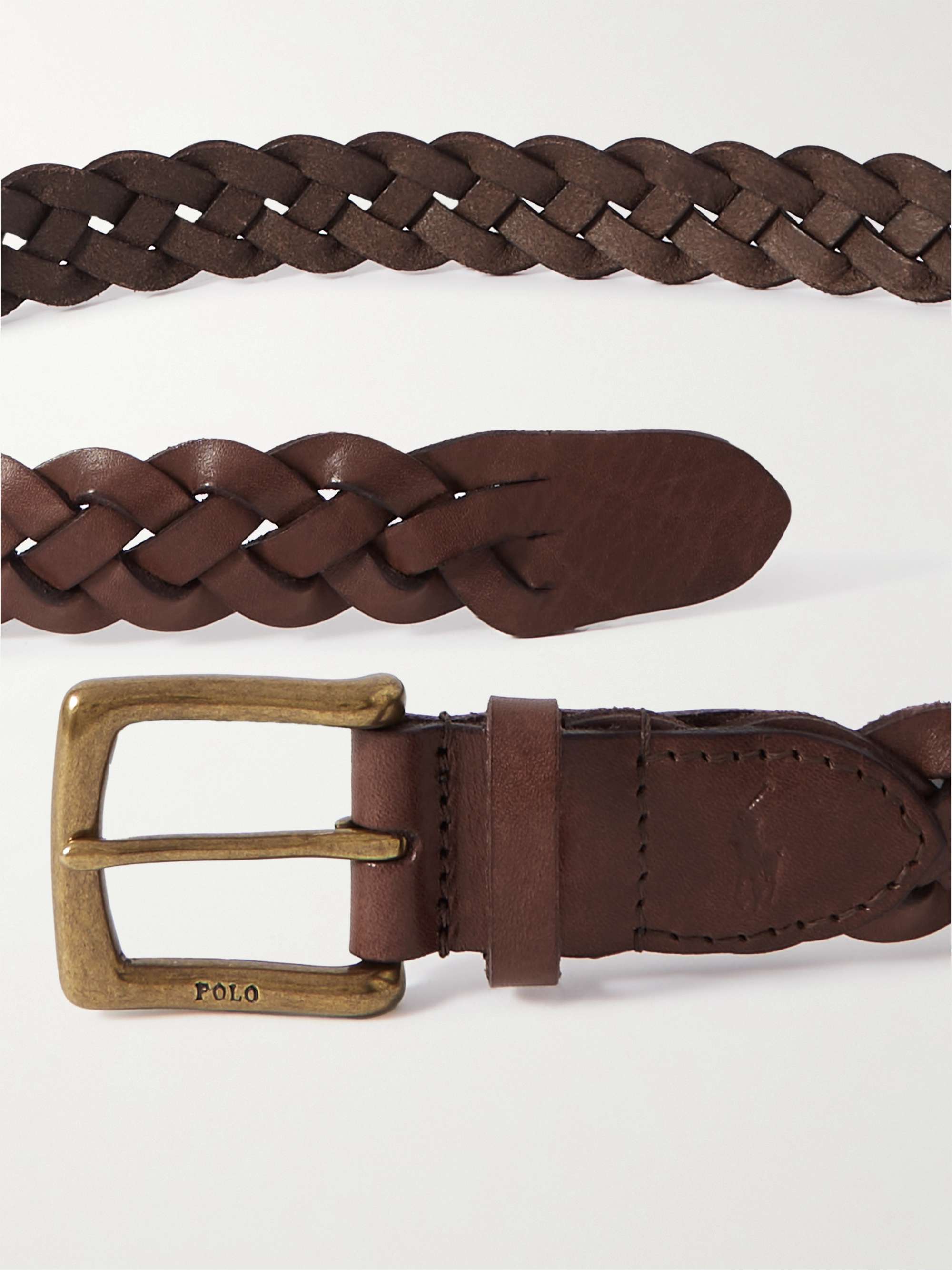 POLO RALPH LAUREN 3cm Braided Leather Belt for Men MR PORTER
