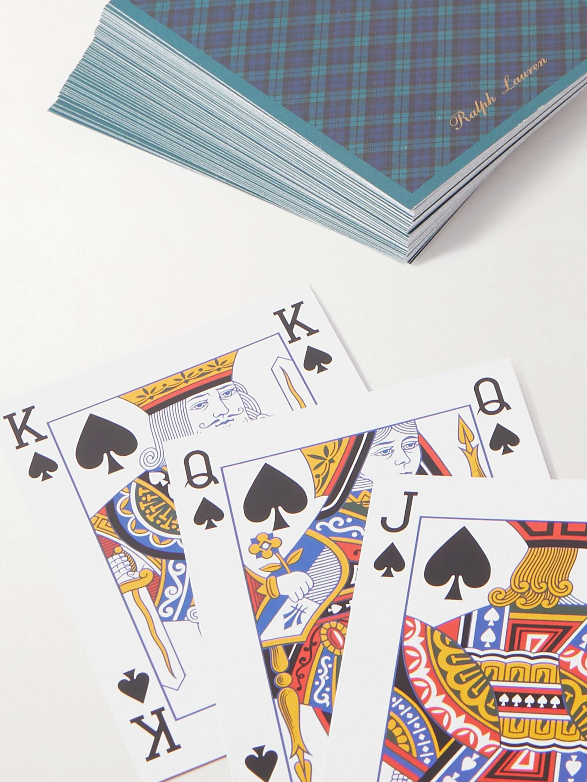 RALPH LAUREN HOME Westover Leather and Gold-Tone Playing Cards Set