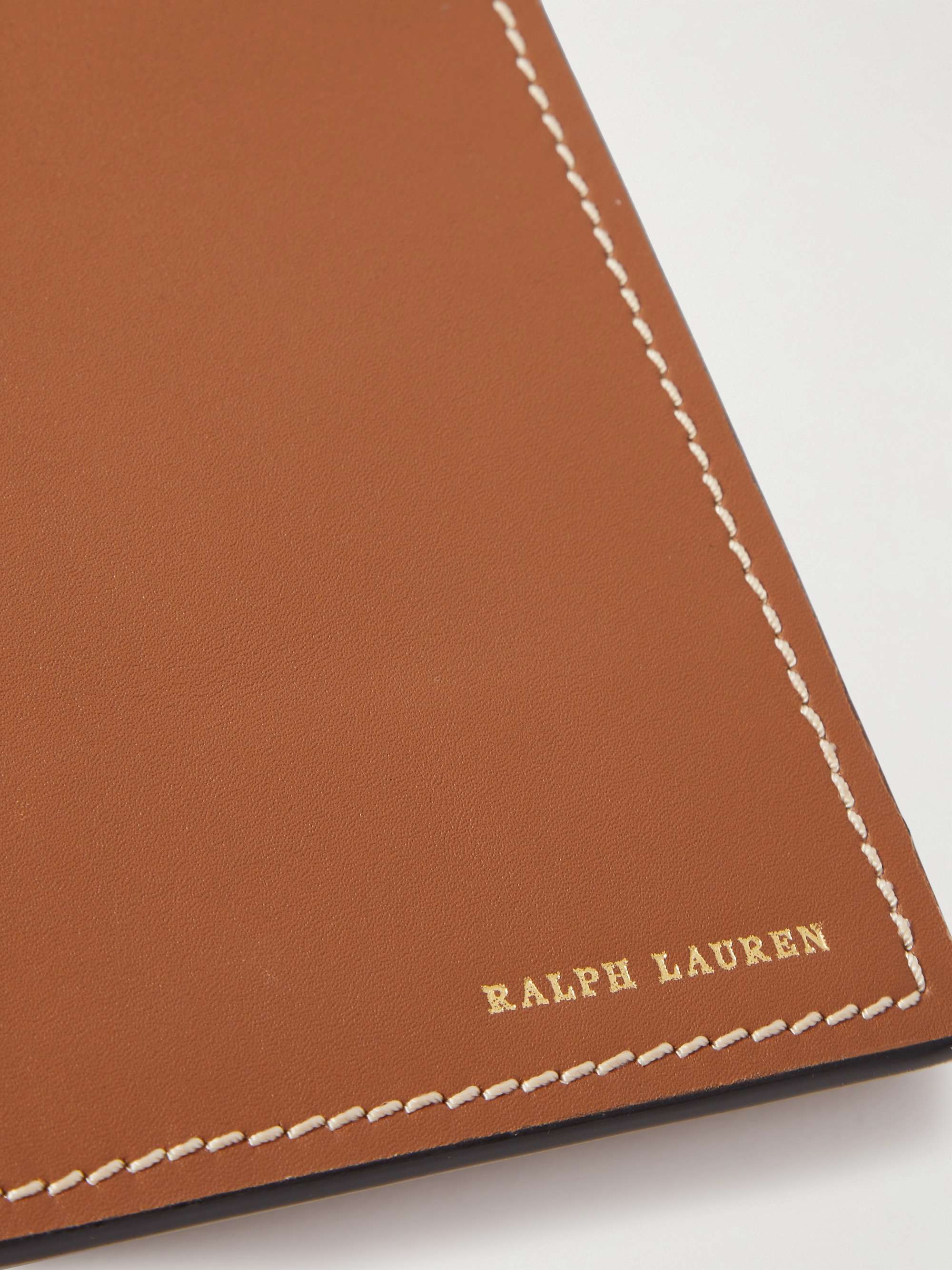 RALPH LAUREN HOME Brennan Leather and Teakwood Writer's Box