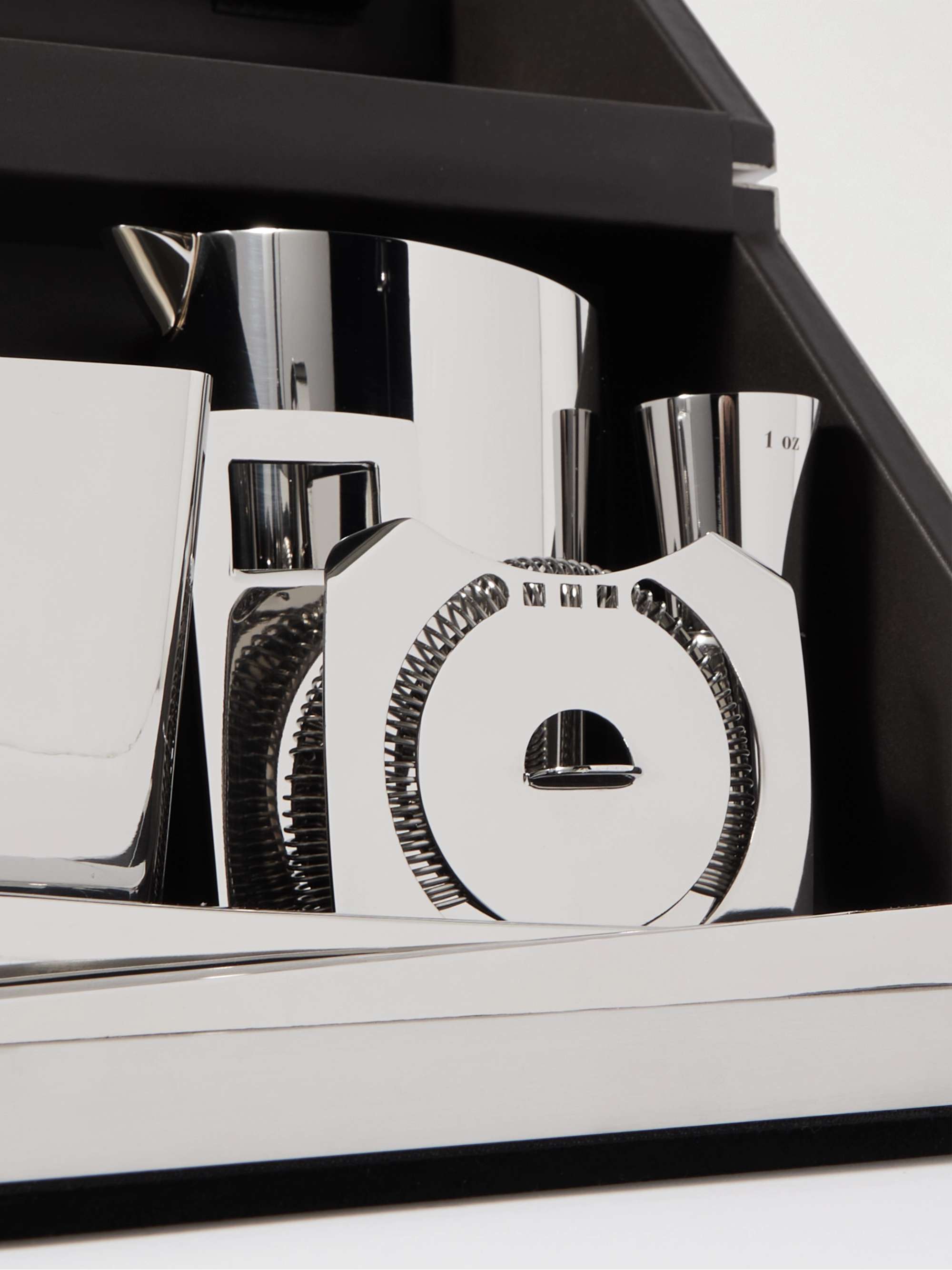 RALPH LAUREN HOME Stainless Steel and Leather Bar Tool Set