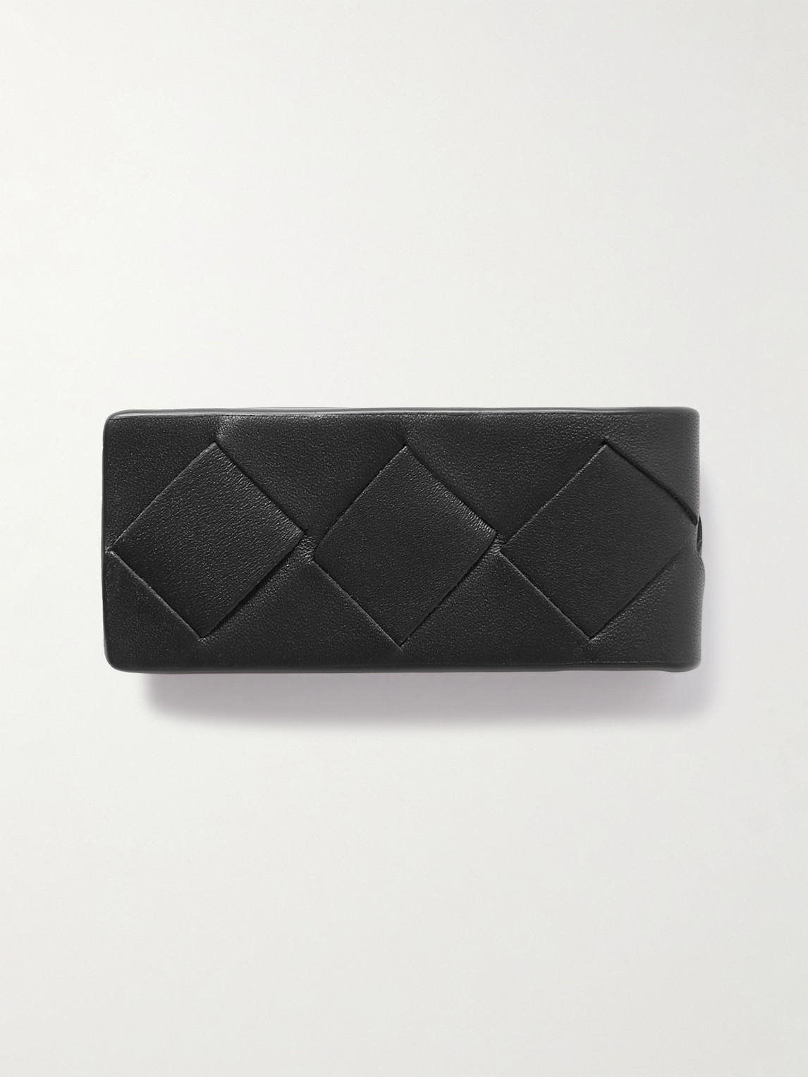 Intrecciato Full-Grain Leather Money Clip — 2