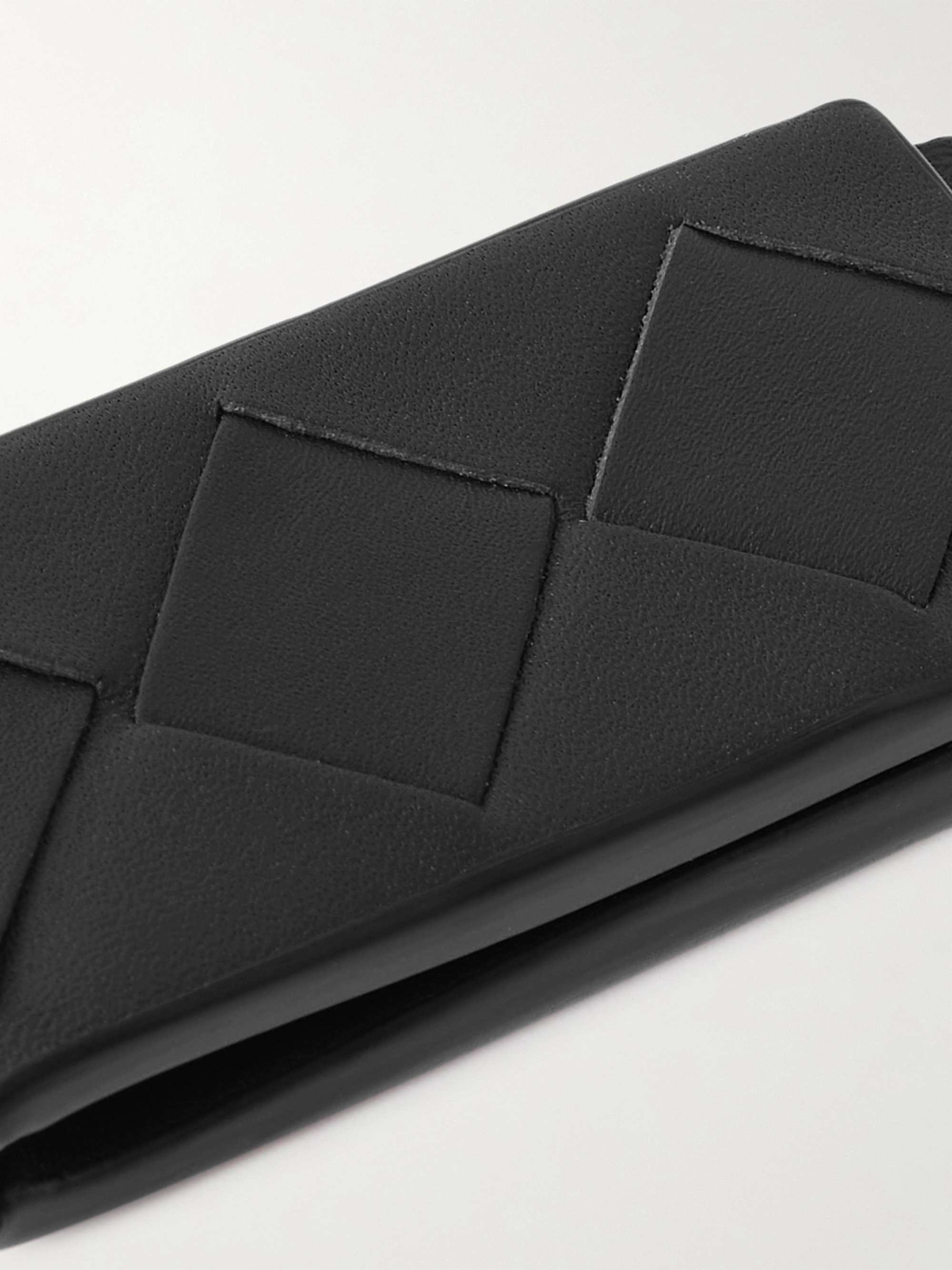 BOTTEGA VENETA مشبك للنقود من الجلد النافر بحبكة إنترشياتو