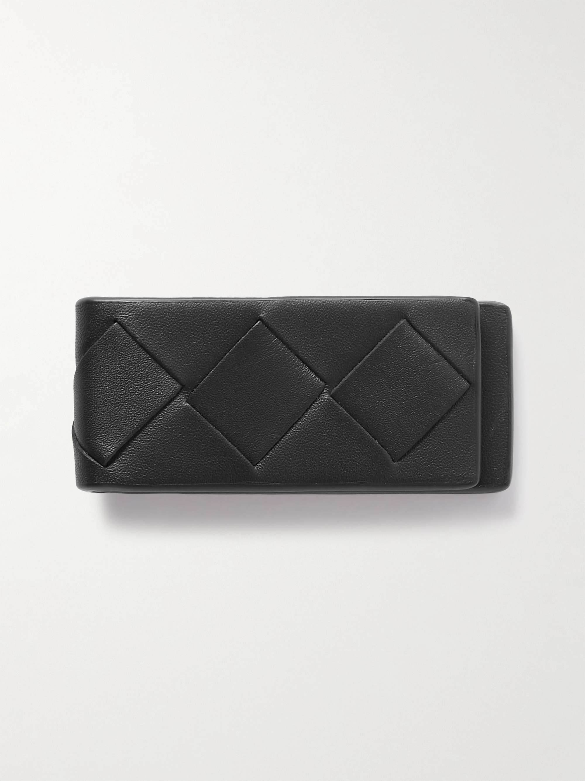 BOTTEGA VENETA Intrecciato Full-Grain Leather Money Clip for Men | MR ...