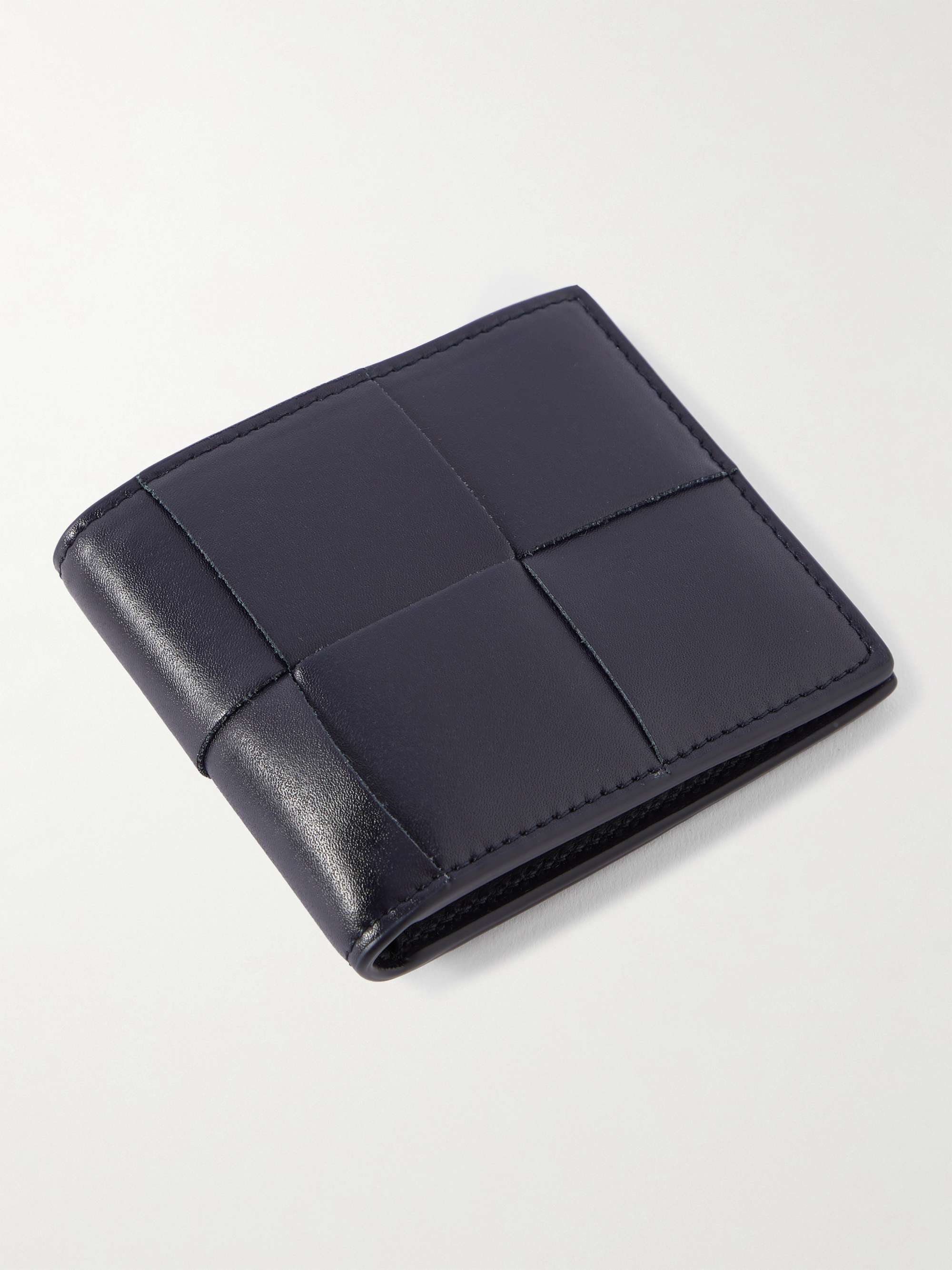 BOTTEGA VENETA Cassette Intrecciato Leather Billfold Wallet