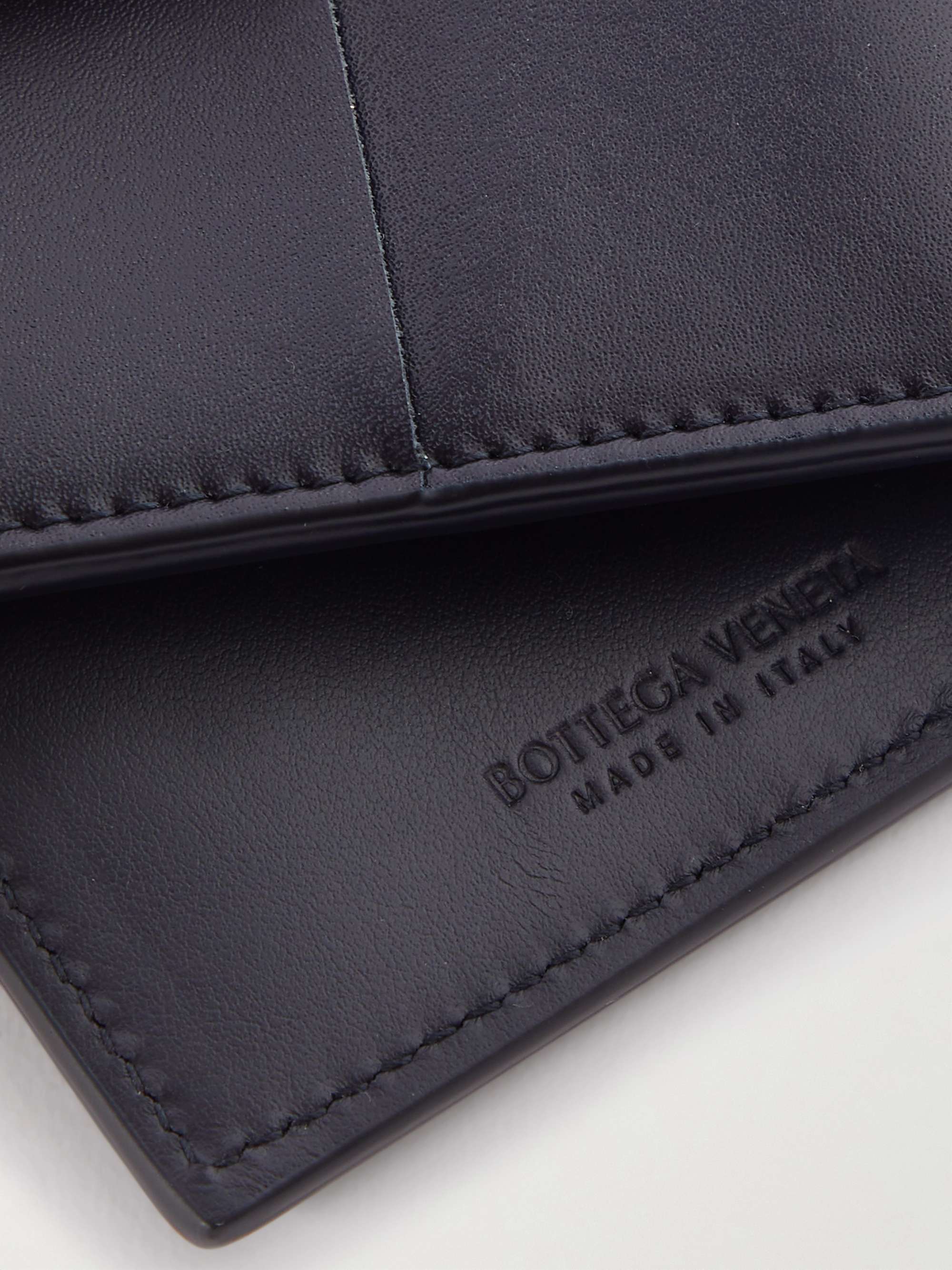 BOTTEGA VENETA Cassette Intrecciato Leather Billfold Wallet
