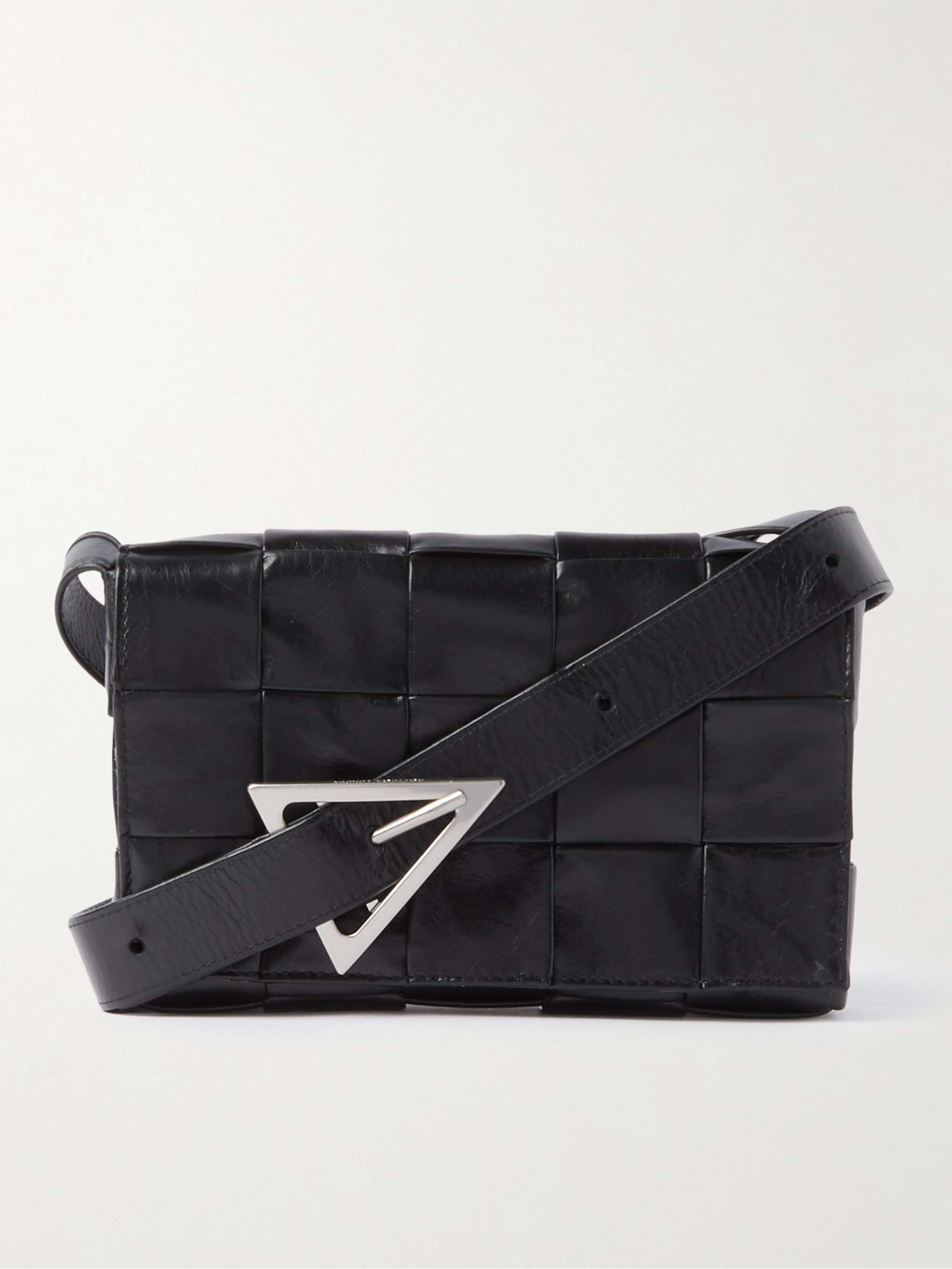 Loop small Intrecciato-leather cross-body bag, Bottega Veneta