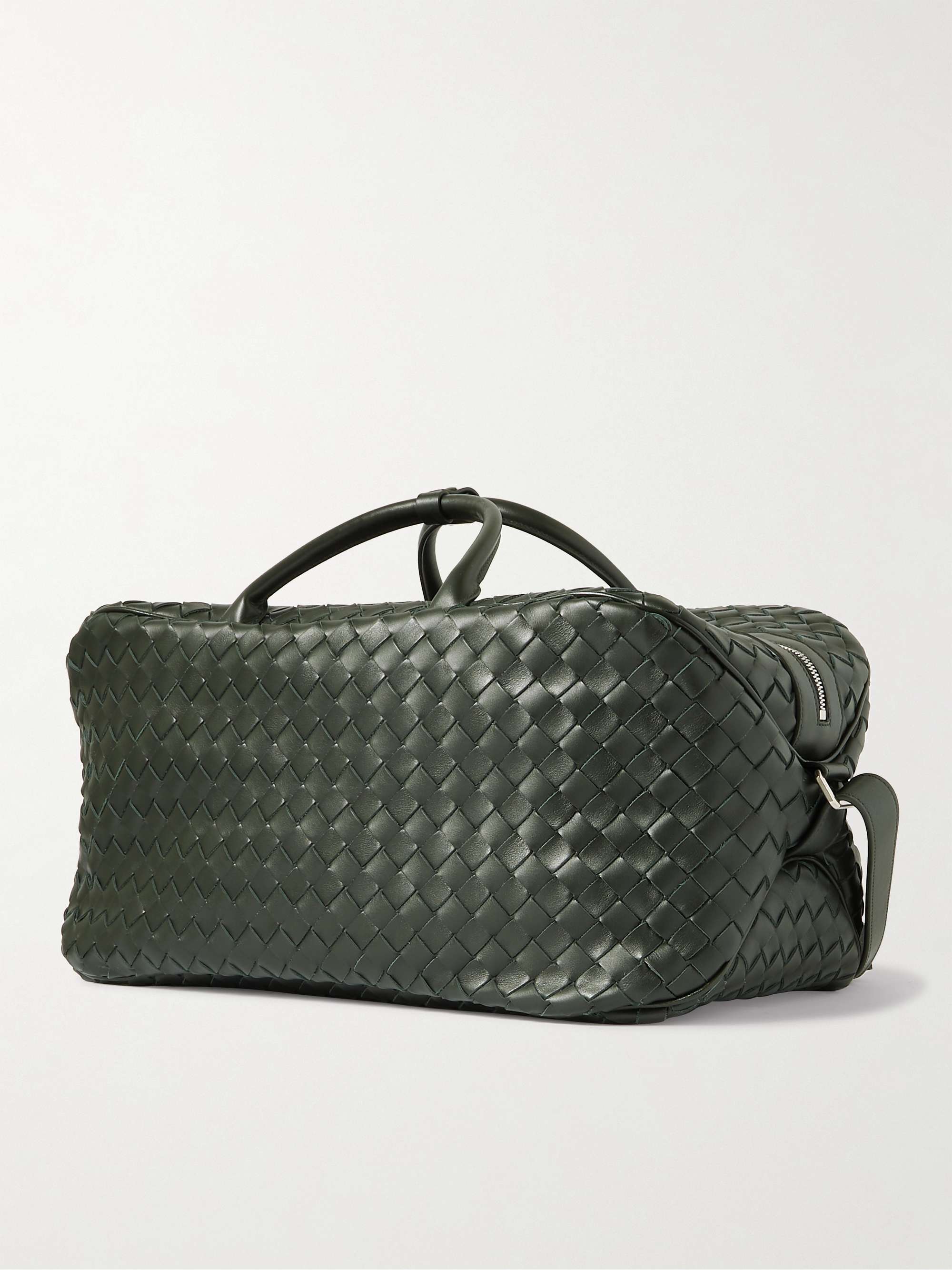 BOTTEGA VENETA Intrecciato Leather Weekend Bag