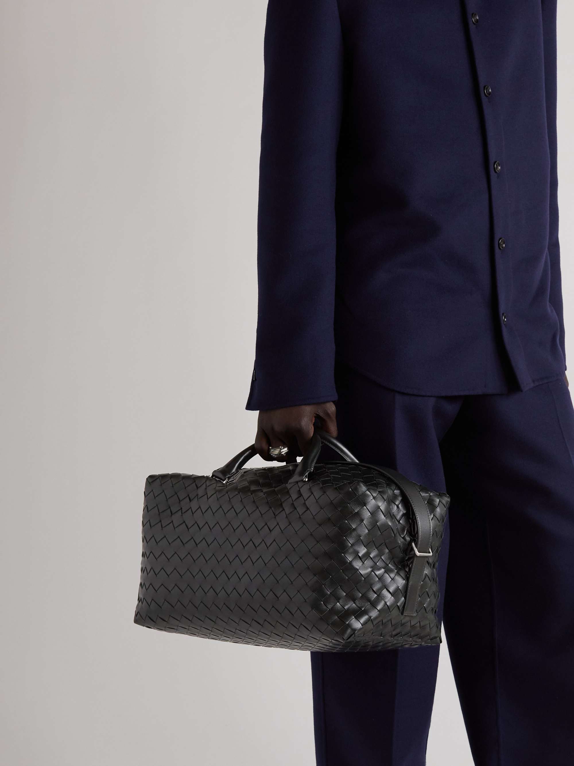 BOTTEGA VENETA Intrecciato Leather Duffle Bag