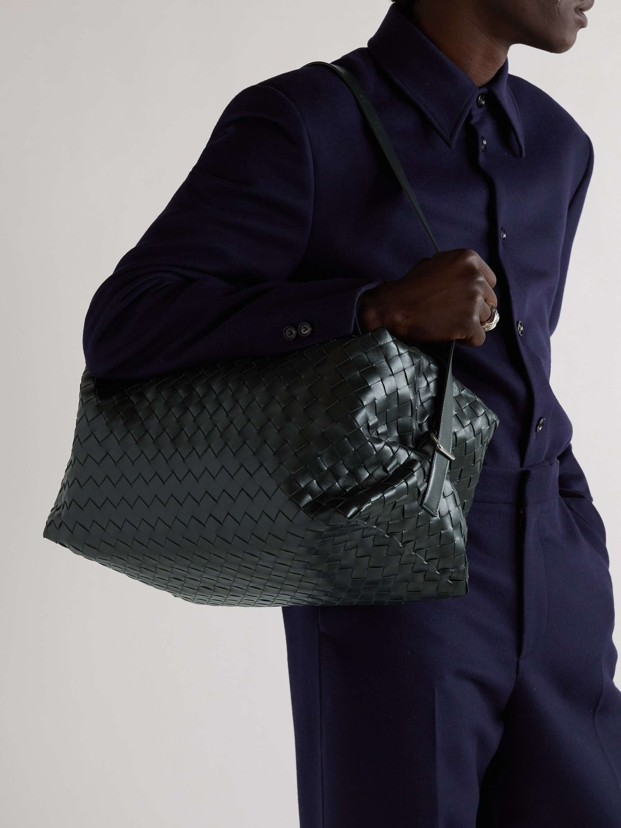 BOTTEGA VENETA Intrecciato Leather Duffle Bag