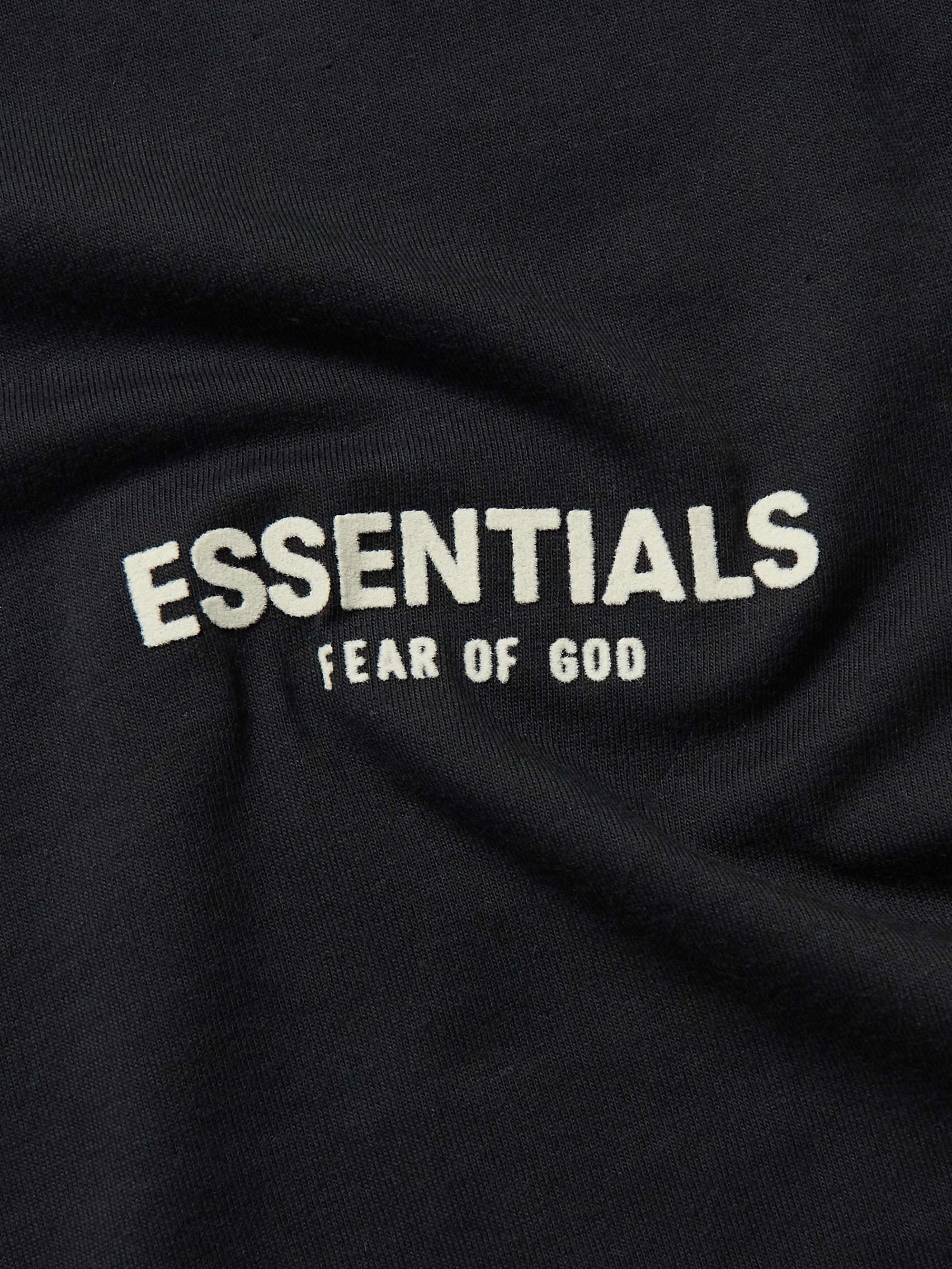 FEAR OF GOD ESSENTIALS KIDS Logo-Flocked Cotton-Jersey T-Shirt