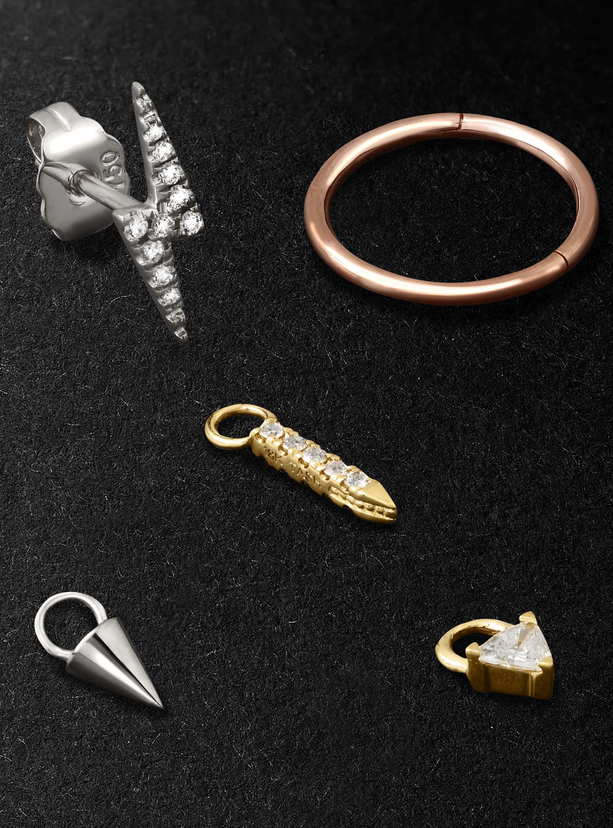 MARIA TASH White, Yellow and Rose Gold Diamond and Sapphire Gift Set