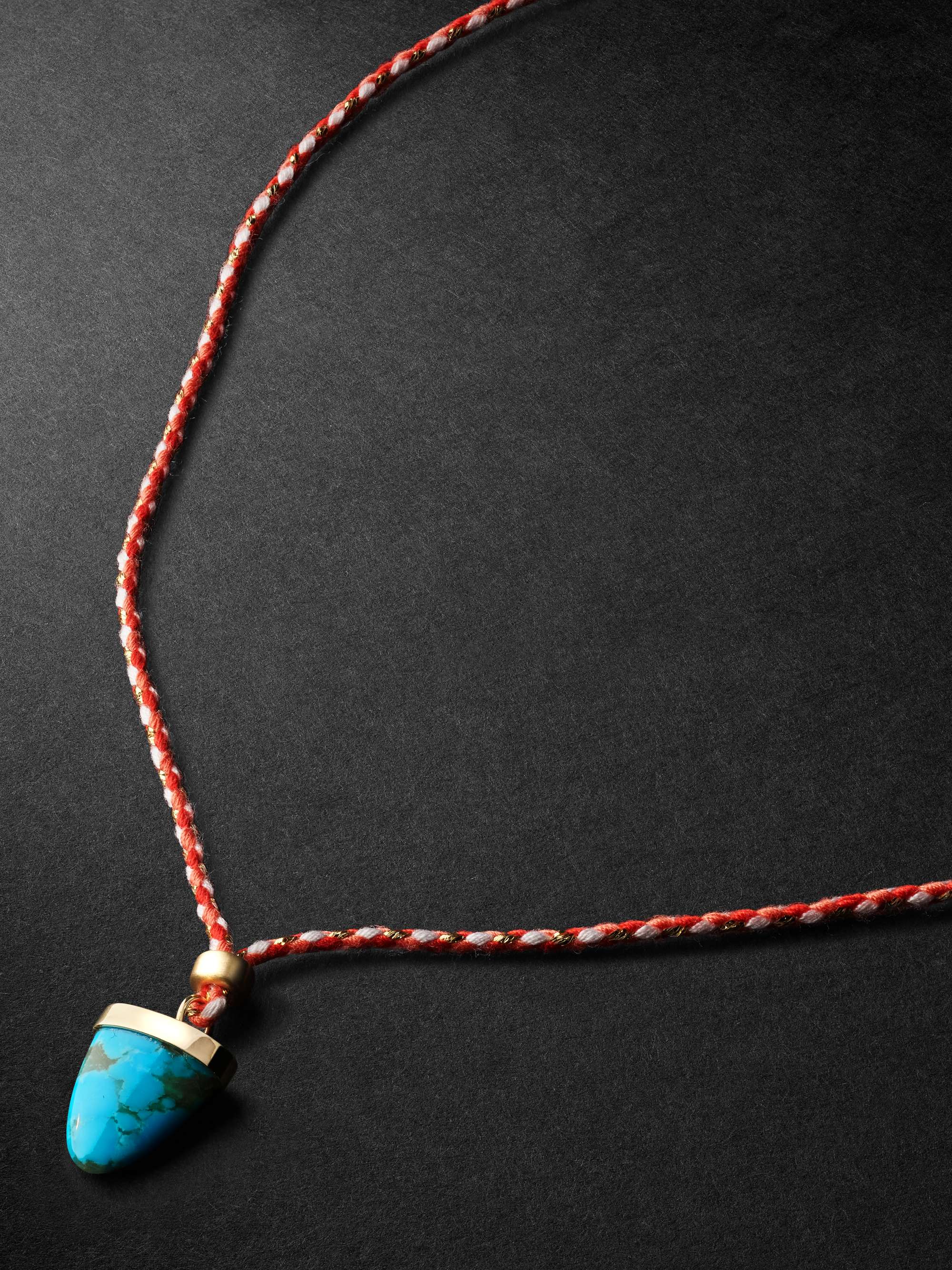 Mens silver deals and turquoise necklace