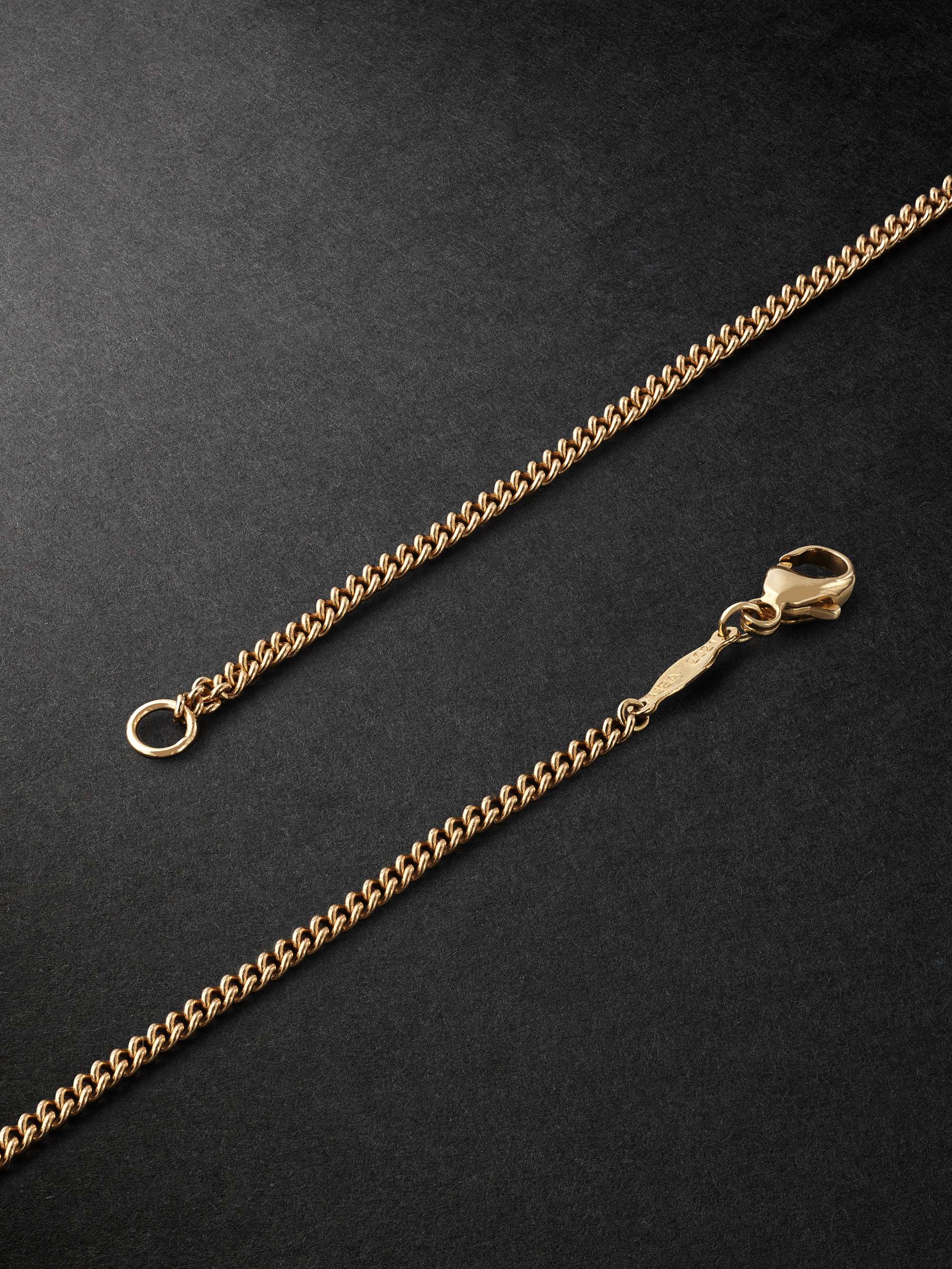 JACQUIE AICHE Hexagon Rose Gold, Diamond and Clear Quartz Necklace