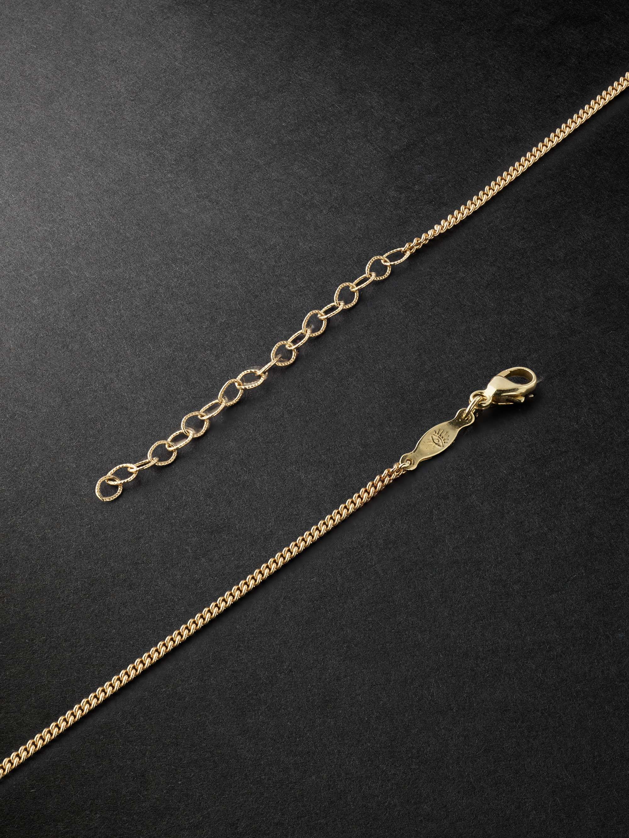 JACQUIE AICHE Prayer Box Gold Chain Necklace