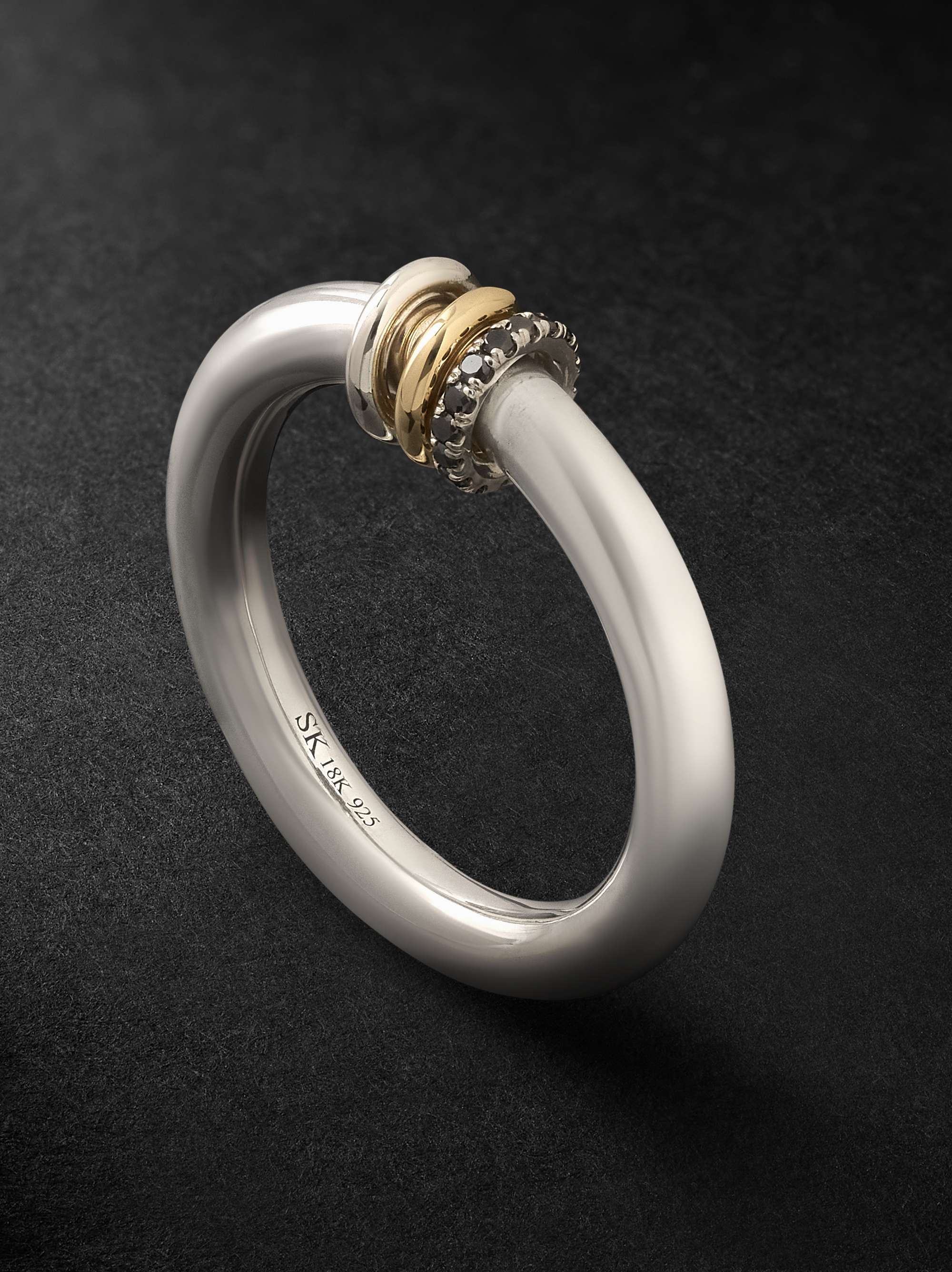 SPINELLI KILCOLLIN Sirius Max Silver and Gold Diamond Ring
