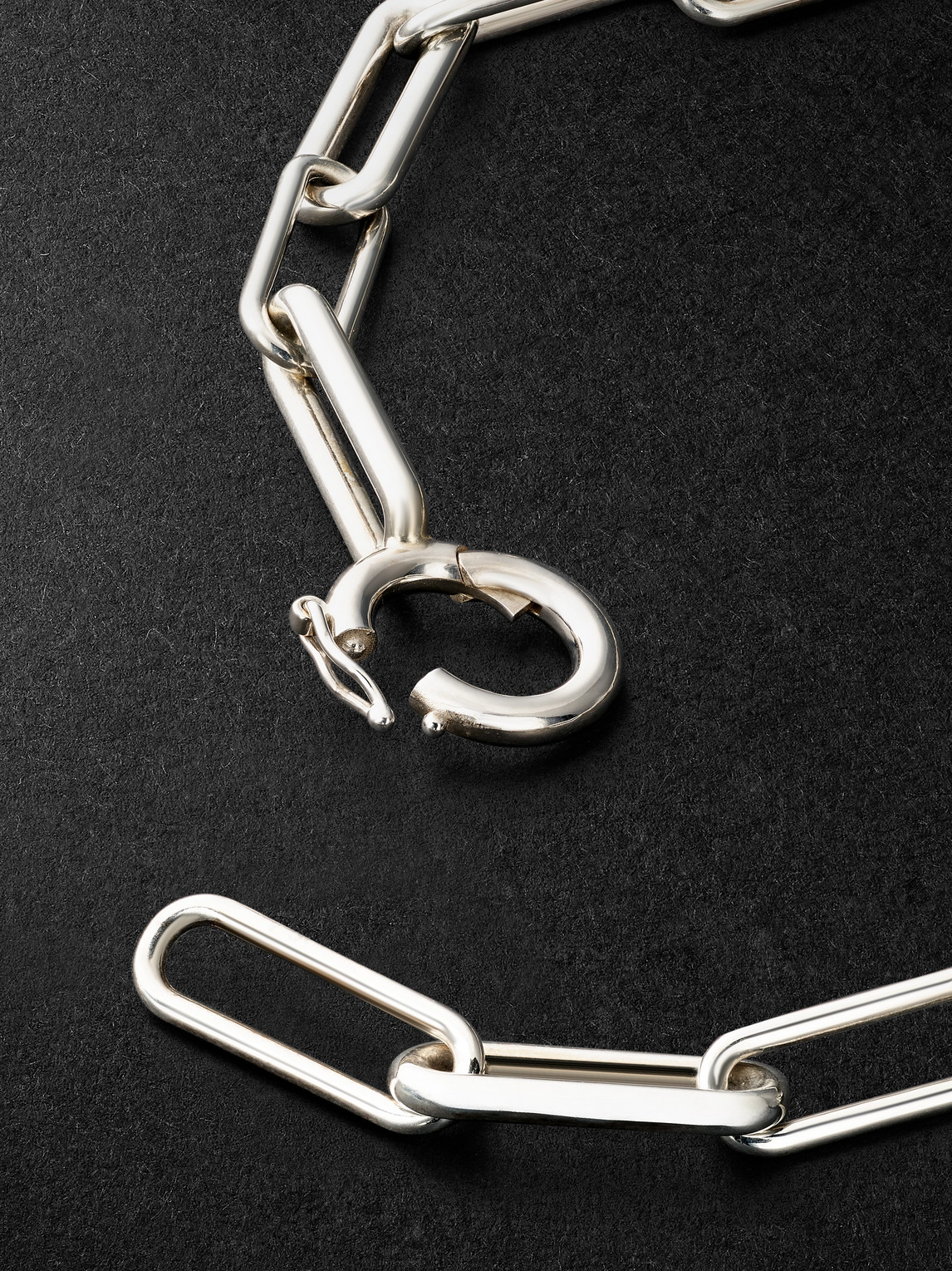 Spinelli Kilcollin Elliptical Sterling Silver Chain Bracelet In Silver