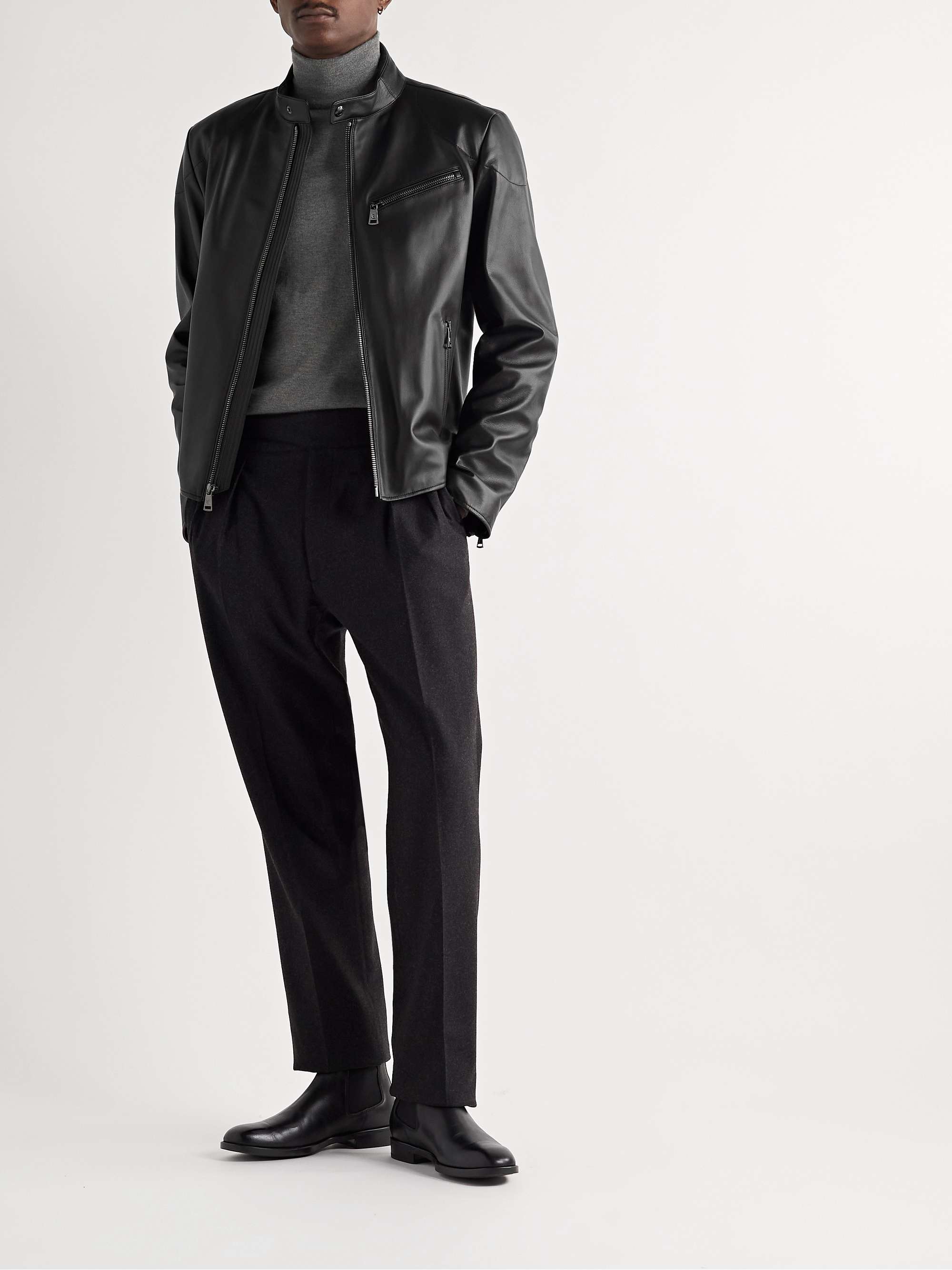 RALPH LAUREN PURPLE LABEL Randall Biker Jacket for Men | MR PORTER