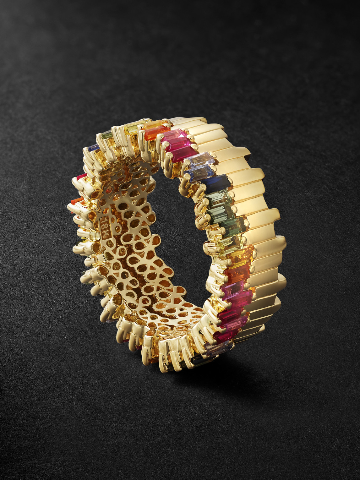 Suzanne Kalan Yellow Gold Sapphire Ring