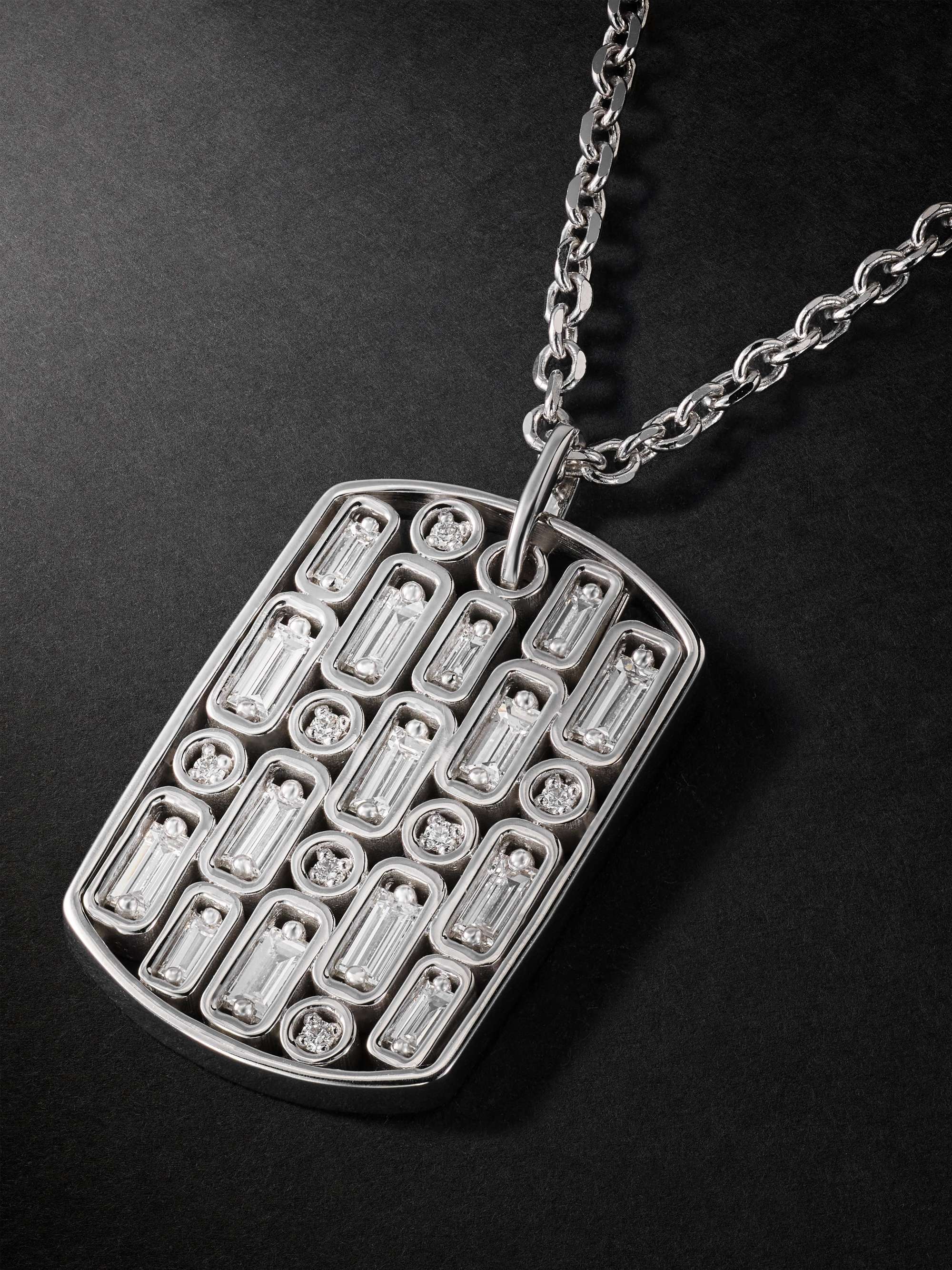 SUZANNE KALAN White Gold Diamond Pendant Necklace