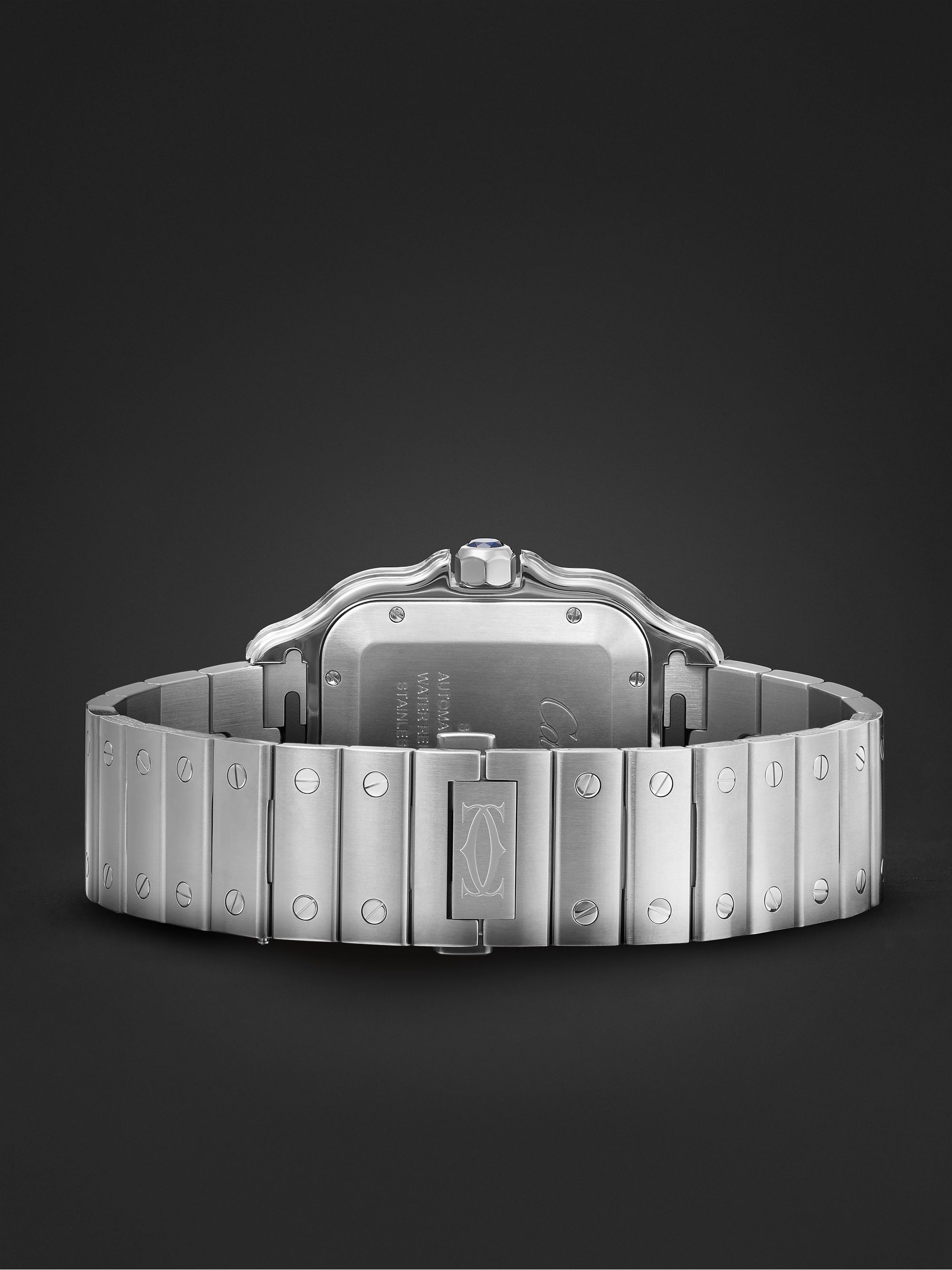 CARTIER Santos de Cartier Automatic 39.8mm Stainless Steel and PVD-Coated Watch, Ref. No. CRWSSA0047