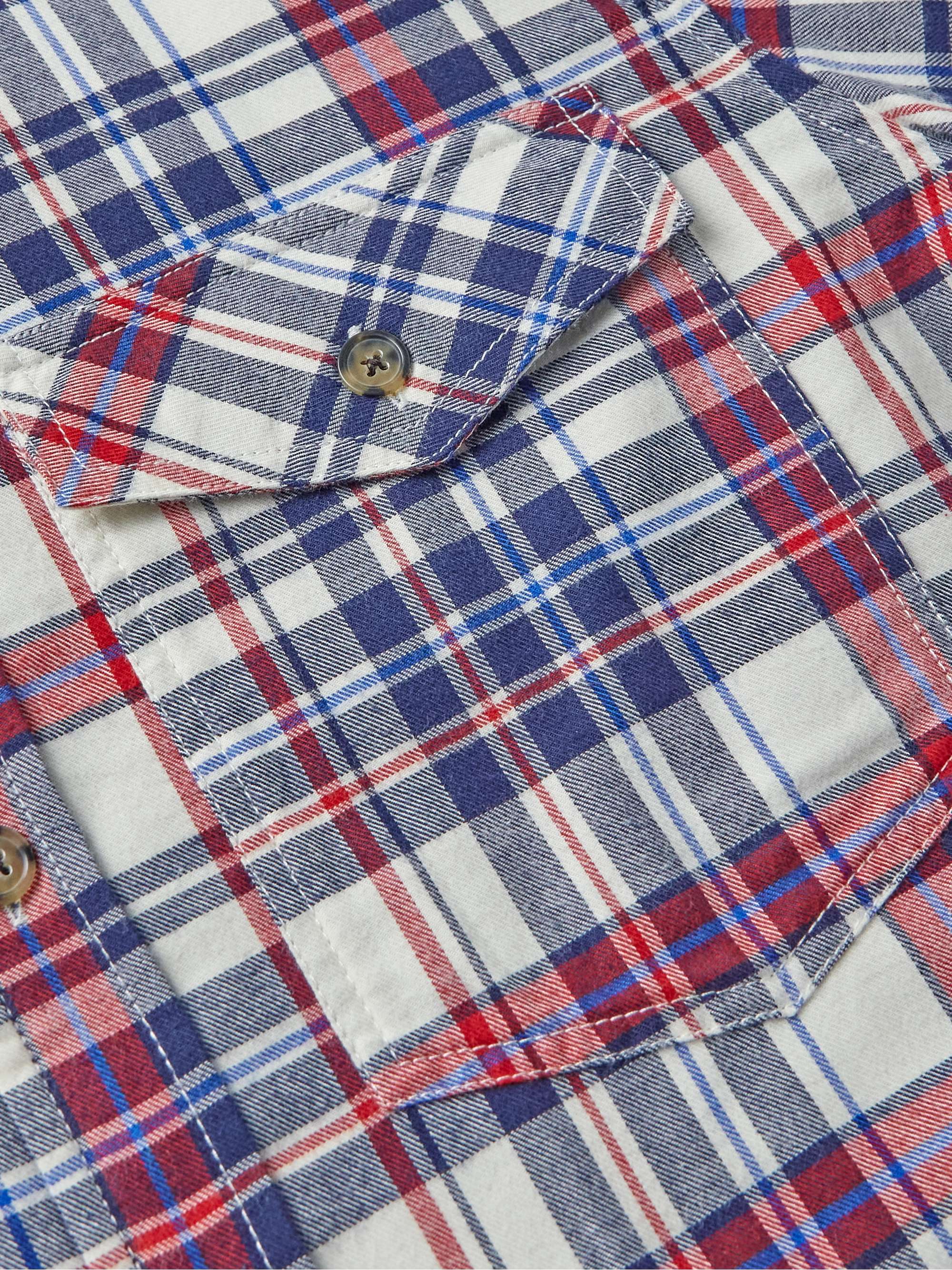 ISABEL MARANT Pilou Padded Checked Cotton-Flannel Shirt Jacket