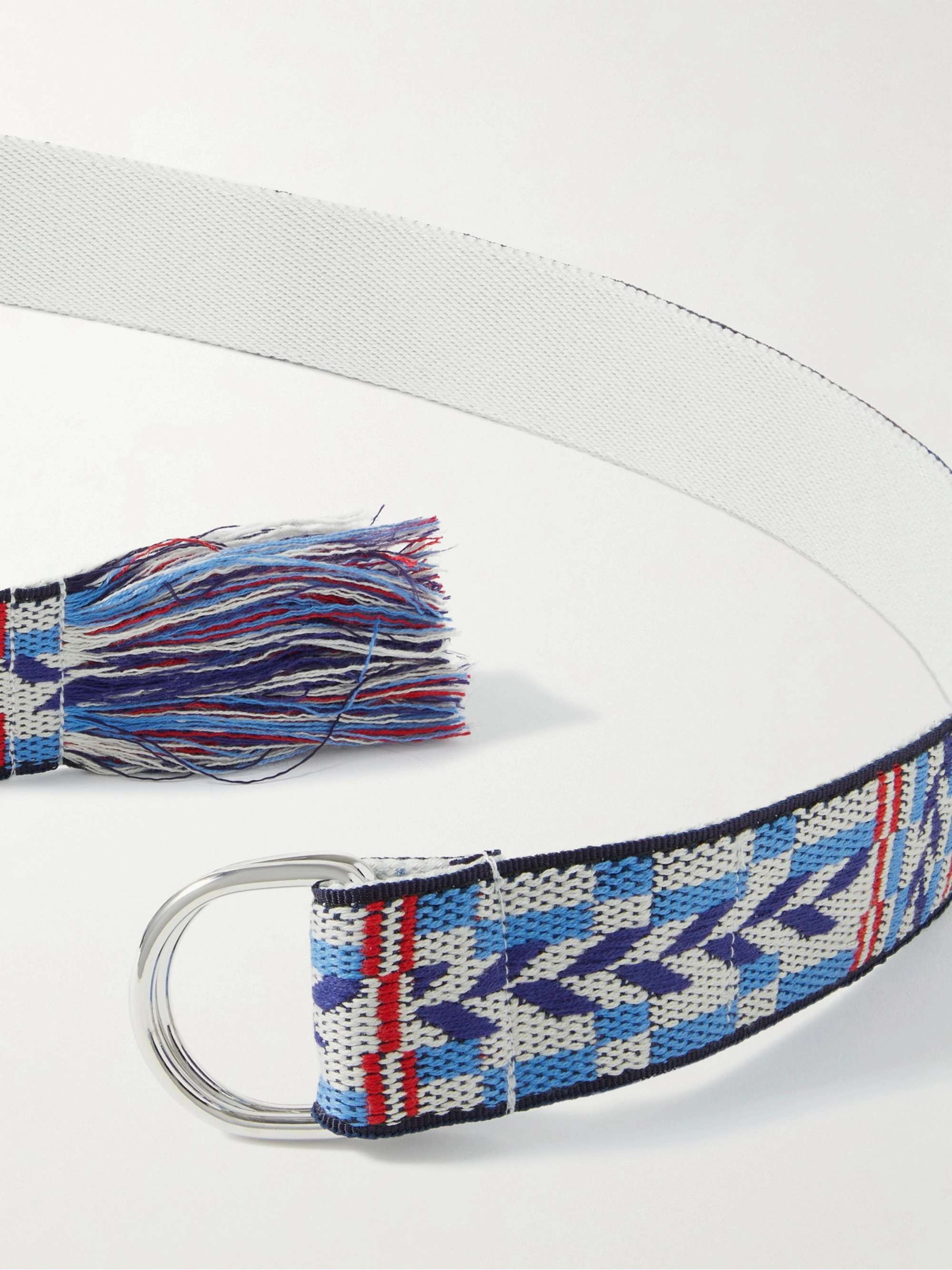 ISABEL MARANT 3cm Fringed Jacquard Belt