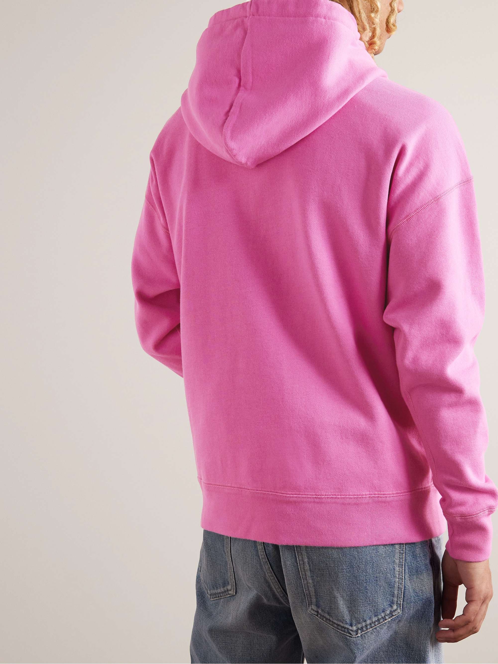 ISABEL MARANT Flash Logo-Print Cotton-Blend Jersey Hoodie