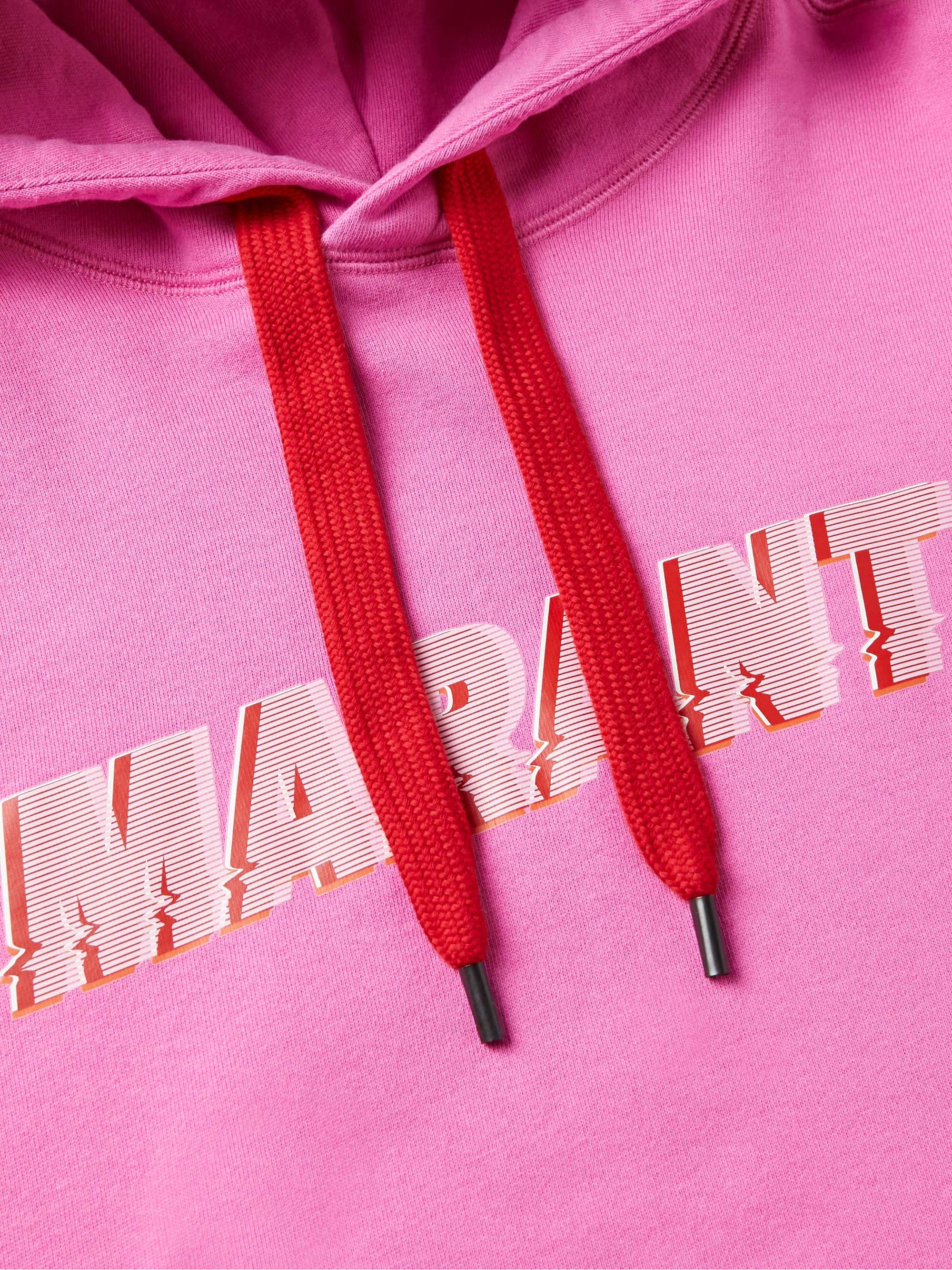 ISABEL MARANT Flash Logo-Print Cotton-Blend Jersey Hoodie
