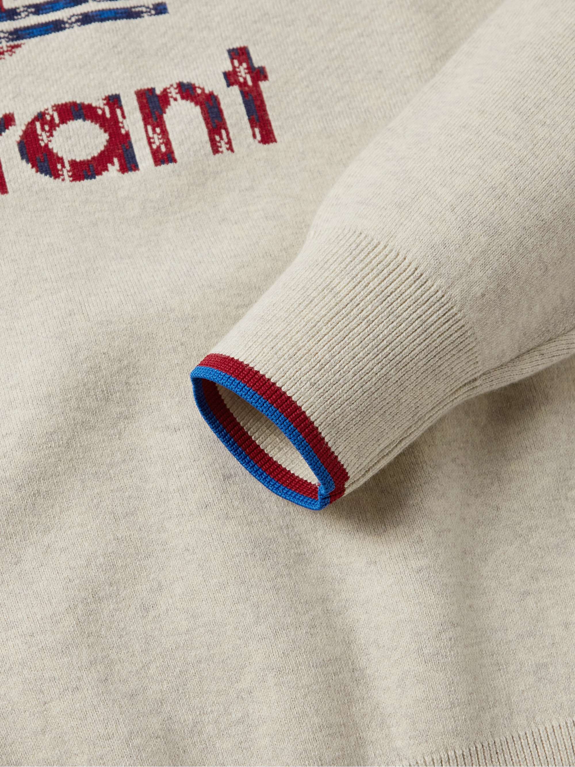 ISABEL MARANT Logo-Intarsia Knitted Sweater for Men | MR PORTER