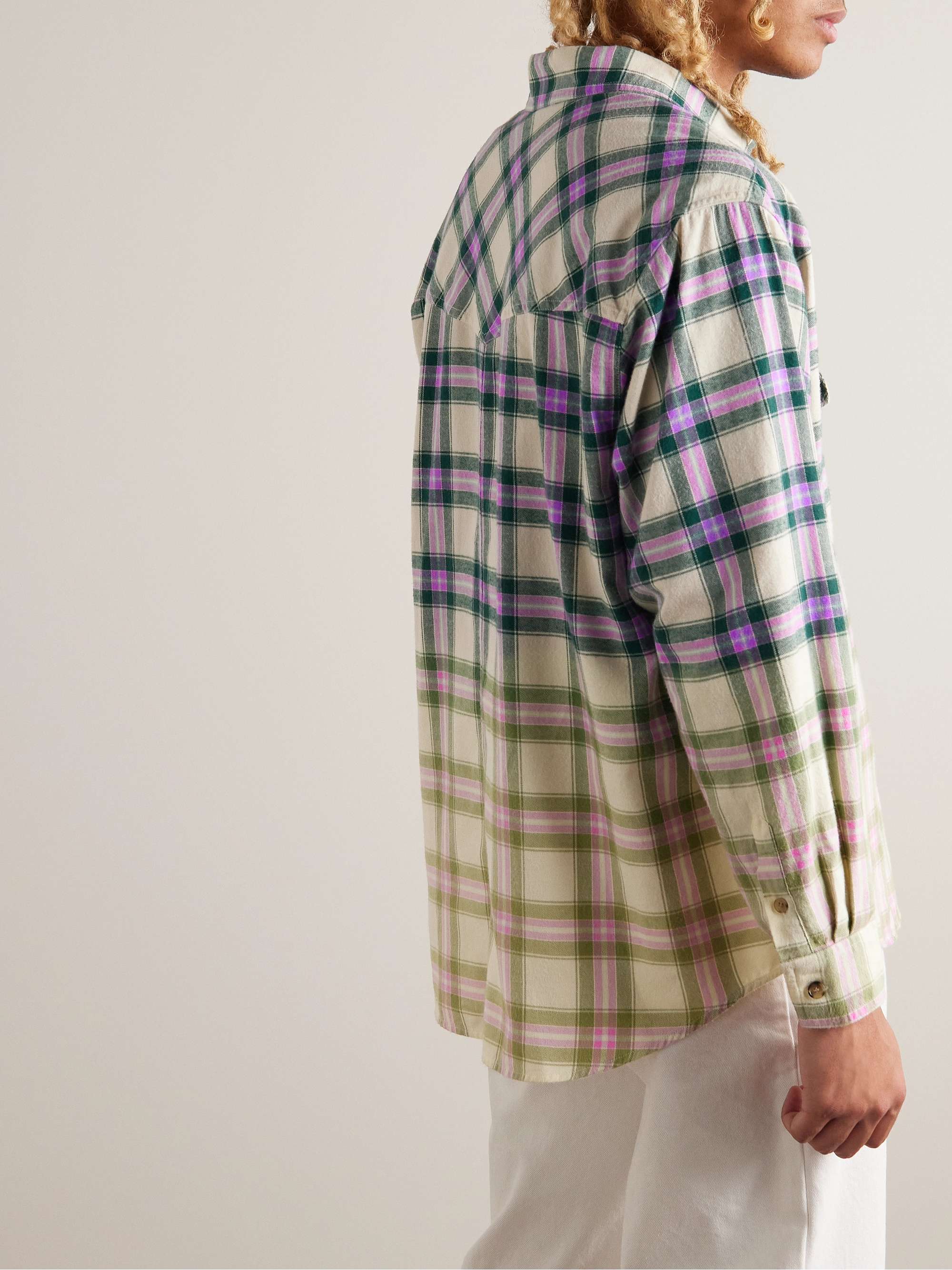 ISABEL MARANT Pilou Checked Cotton-Flannel Shirt