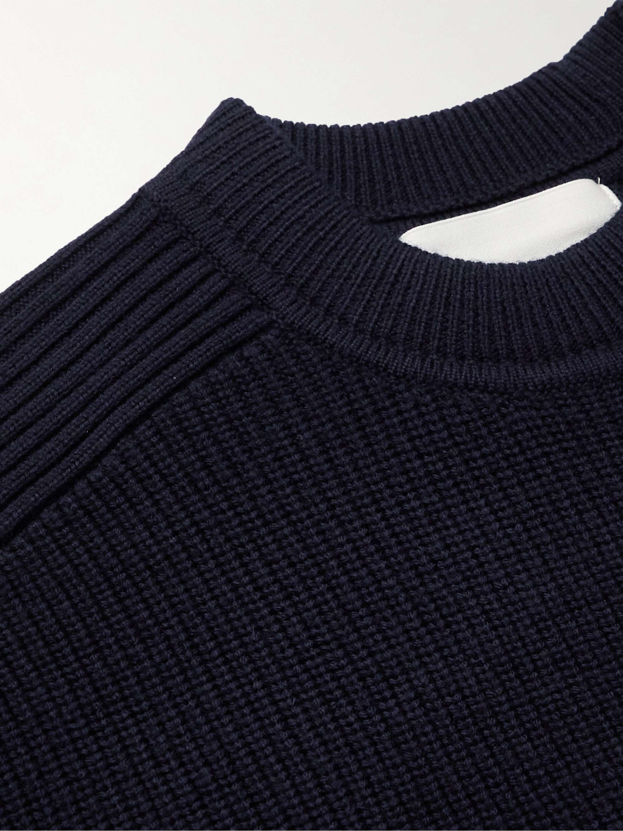 ISABEL MARANT Ribbed Merino Wool-Blend Sweater