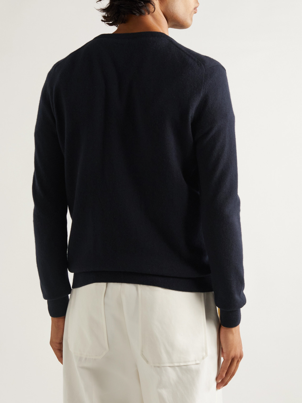 Shop Sulka Cashmere Sweater In Blue