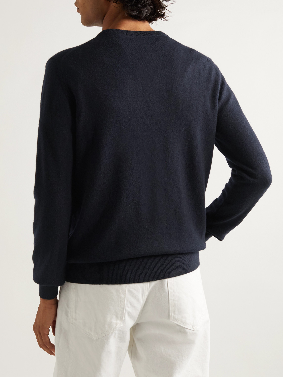 Shop Sulka Cashmere Sweater In Blue