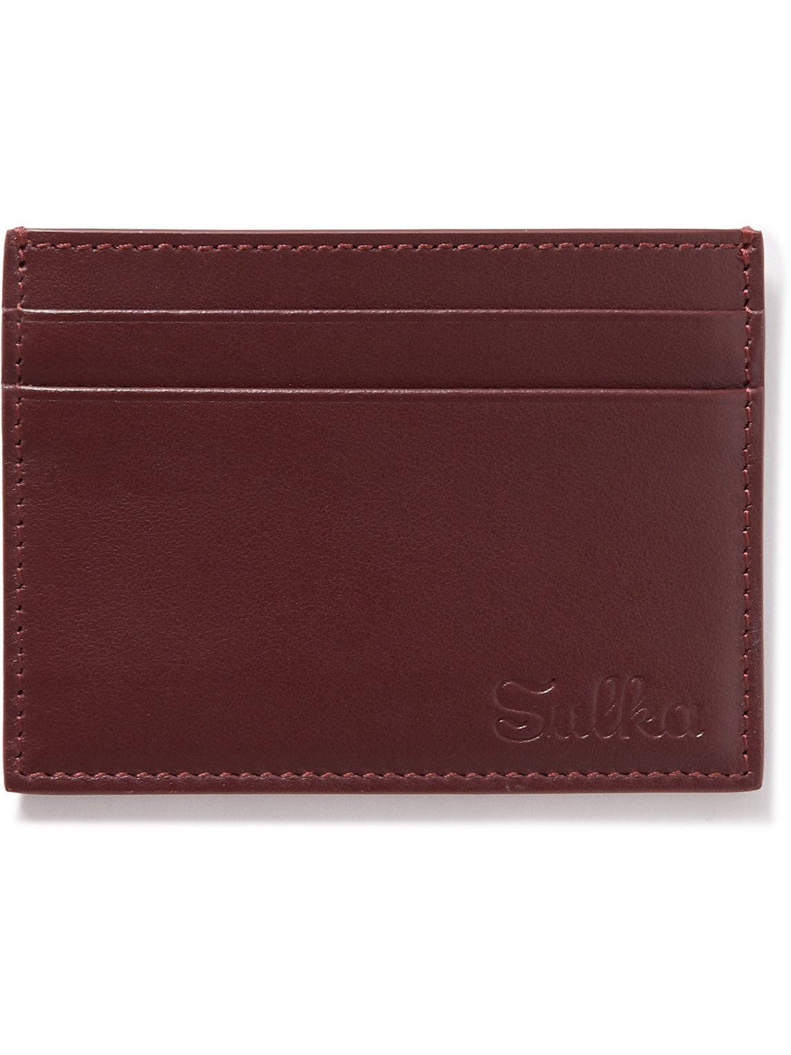 Logo-Debossed Leather Cardholder