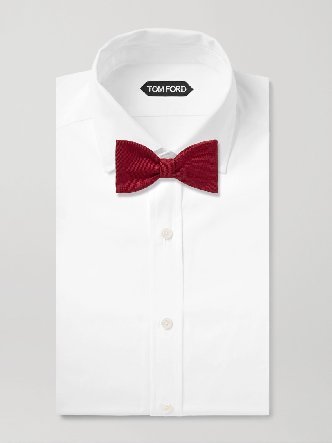 Shop Sulka Pre-tied Silk-twill Bow Tie In Red