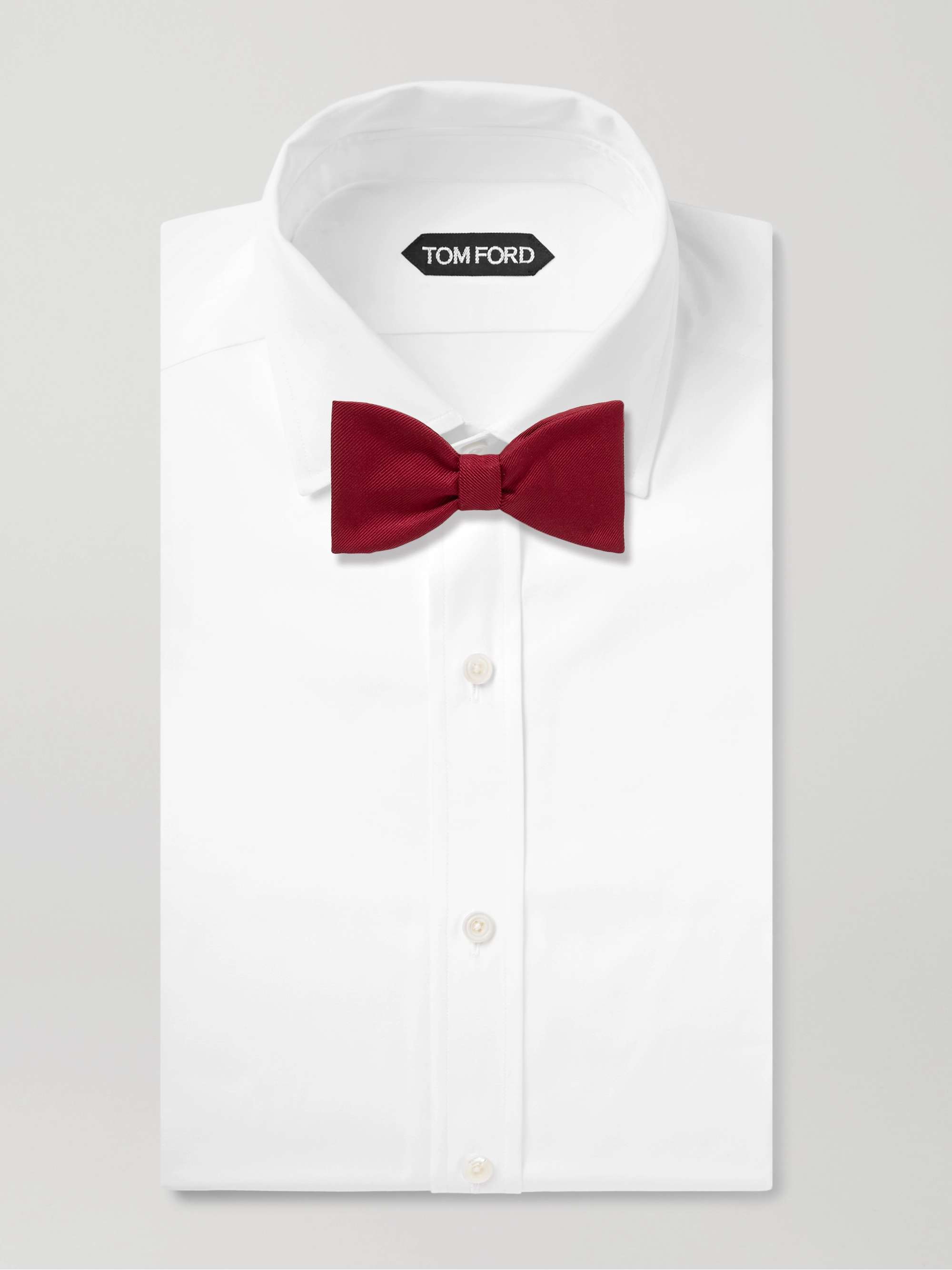 SULKA Pre-Tied Printed Silk-Twill Bow Tie