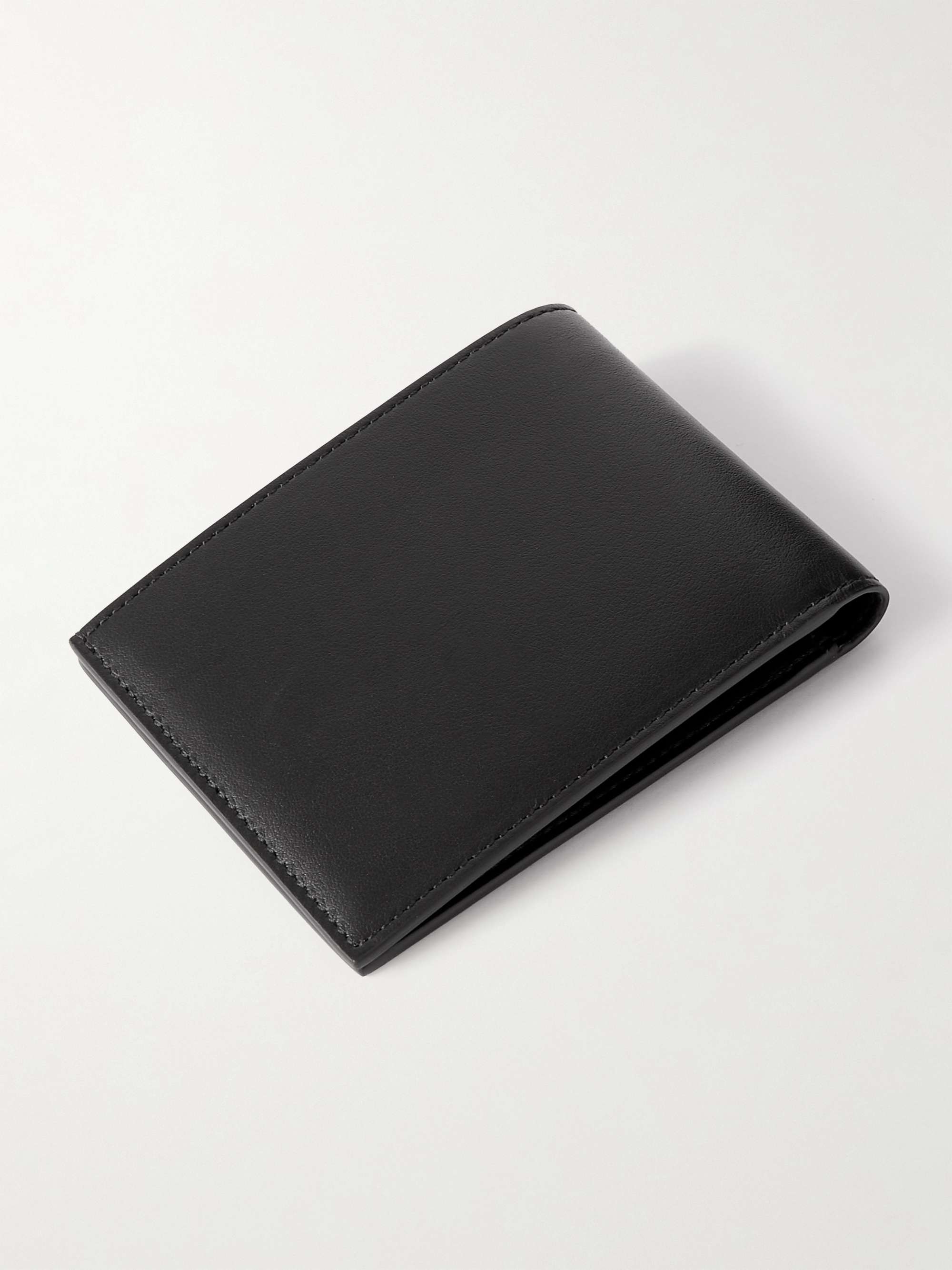 SULKA Logo-Debossed Leather Billfold Wallet