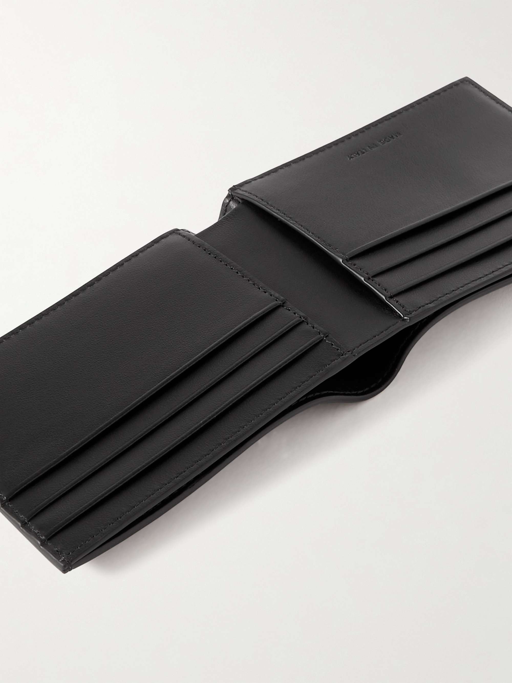 SULKA Logo-Debossed Leather Billfold Wallet