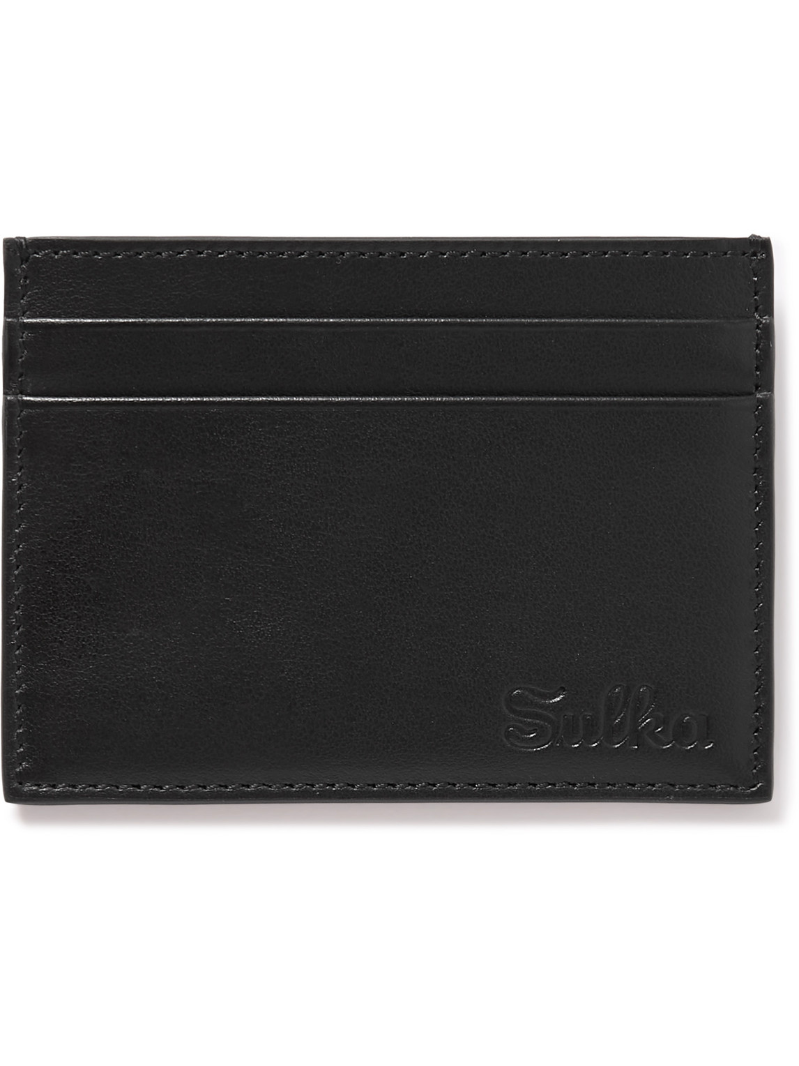 Logo-Debossed Leather Cardholder