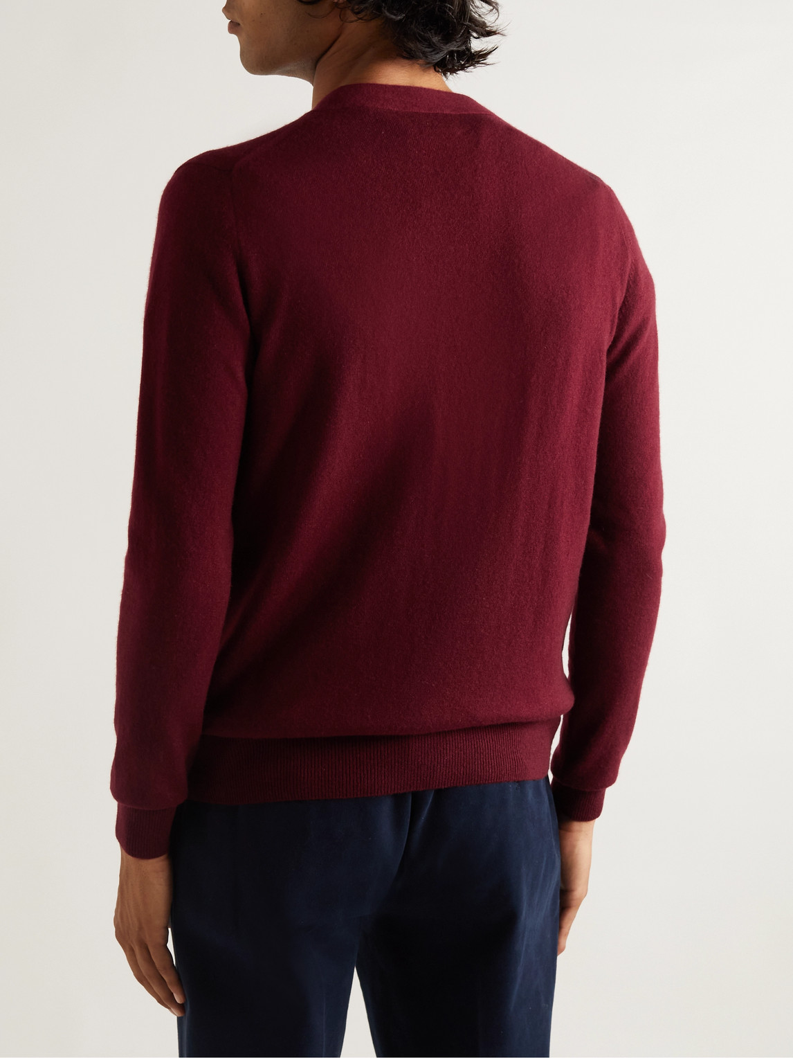 Shop Sulka Cashmere Cardigan In Red