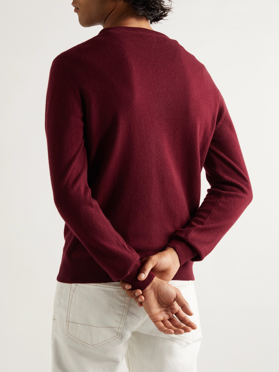 Shop Sulka Cashmere Sweater In Red