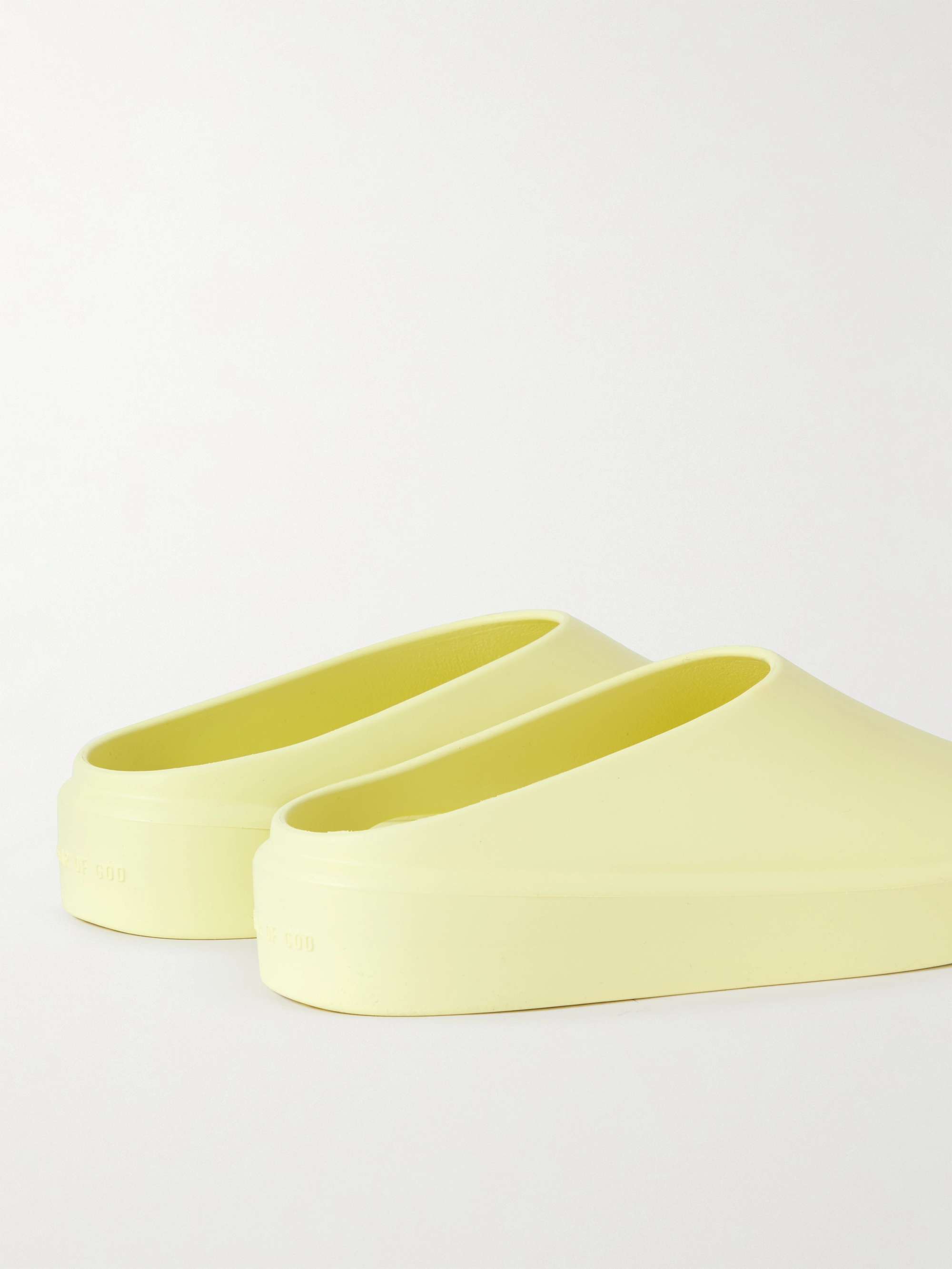 Yellow fear of god shoes hotsell