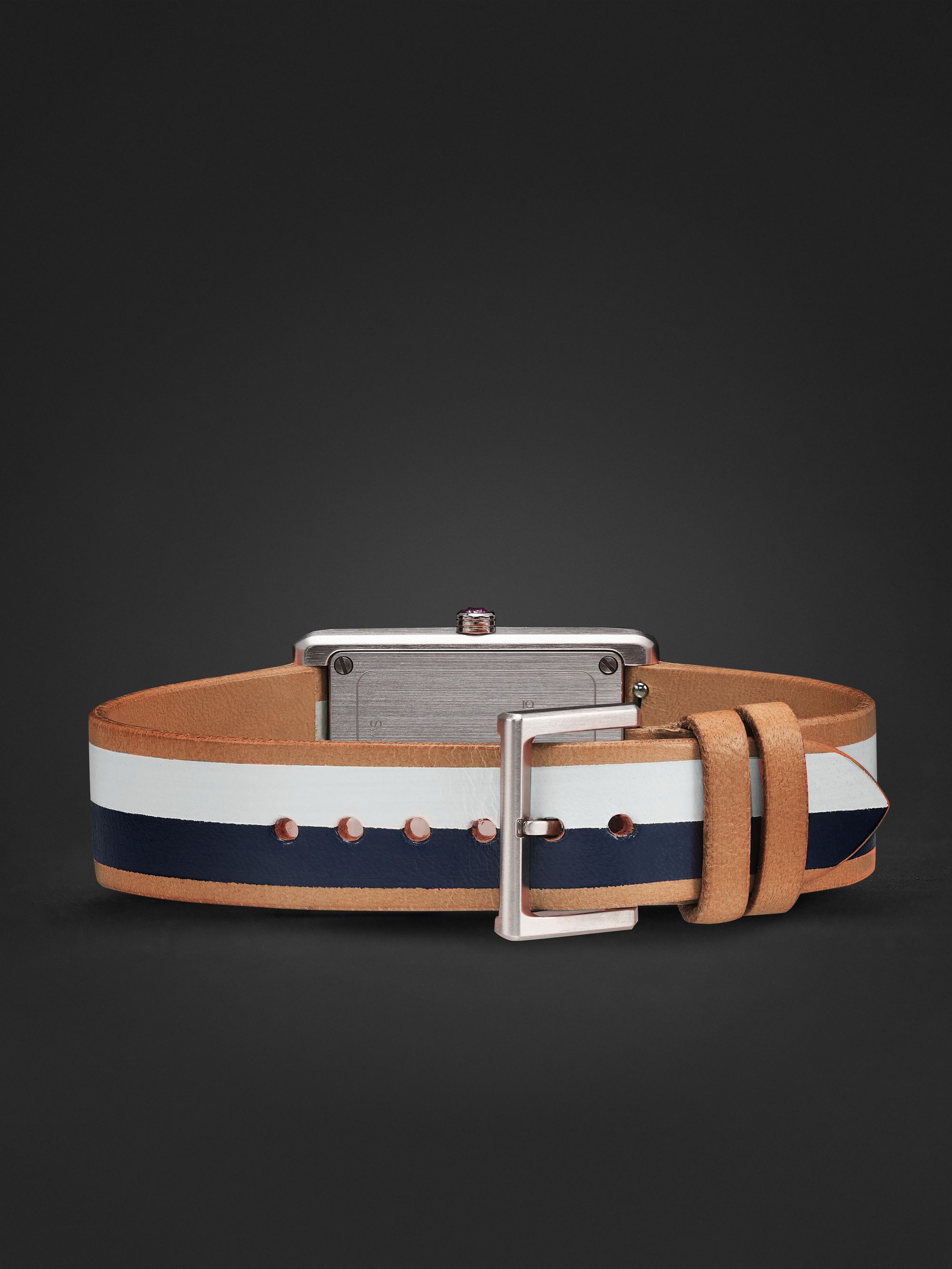LA CALIFORNIENNE Daybreak 24mm Stainless Steel and Leather Watch, Ref. No. DB-14