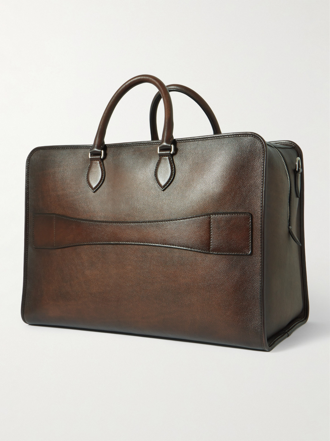  Berluti - Overnight Scritto Venezia Softy Leather Weekend Bag - Men - Brown 